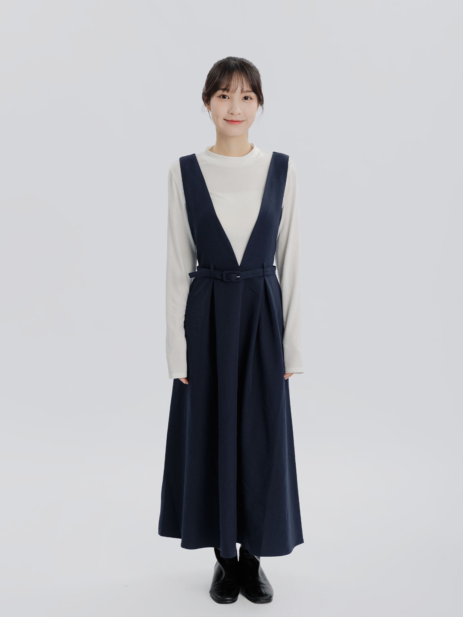 Constel V-Neck Belted Dress