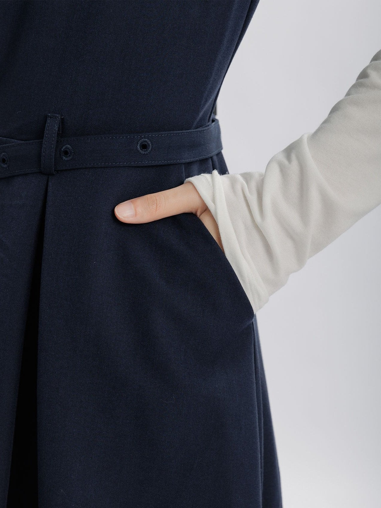 Constel V-Neck Belted Dress