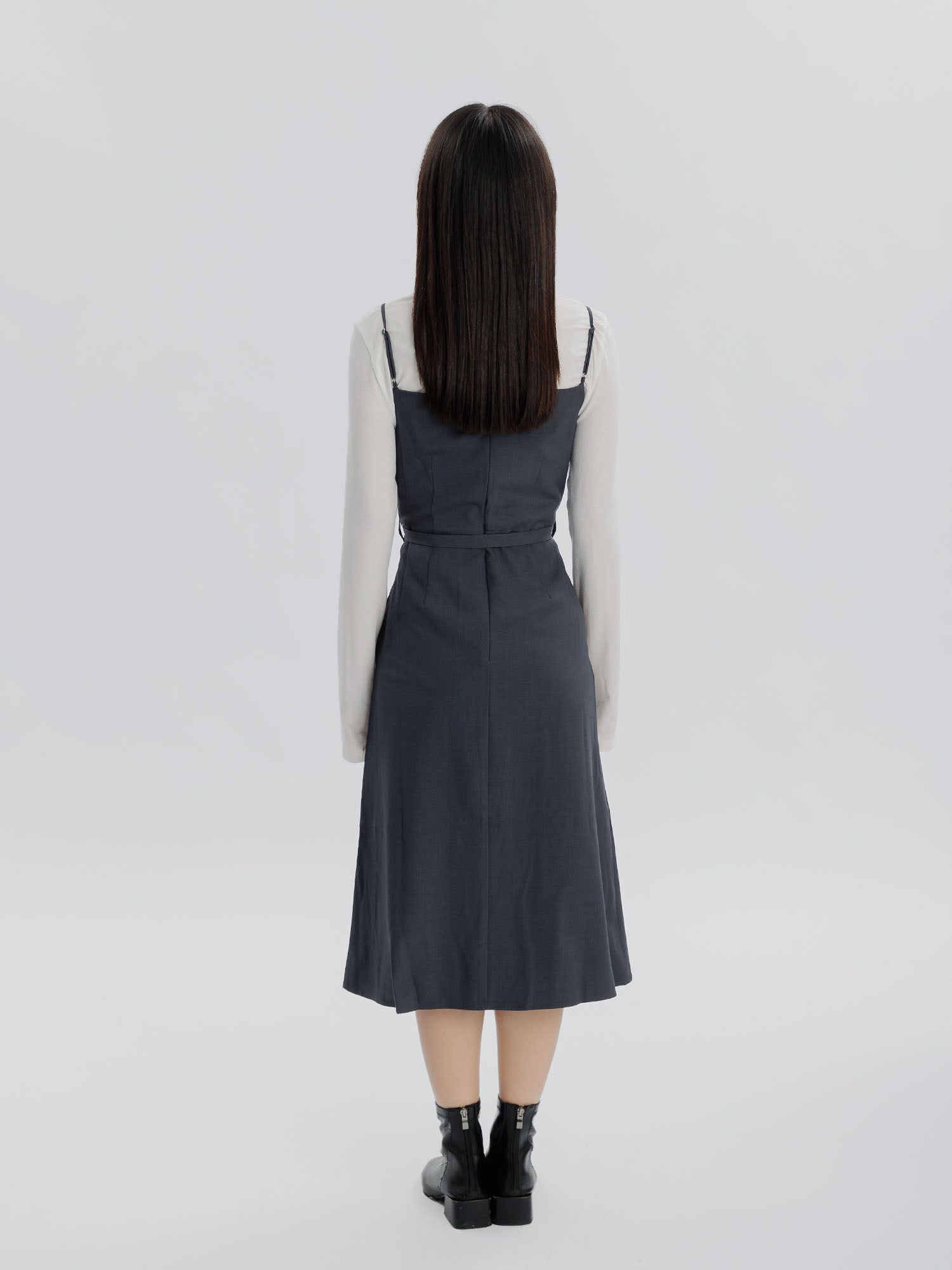 River Buckle Midi Dress