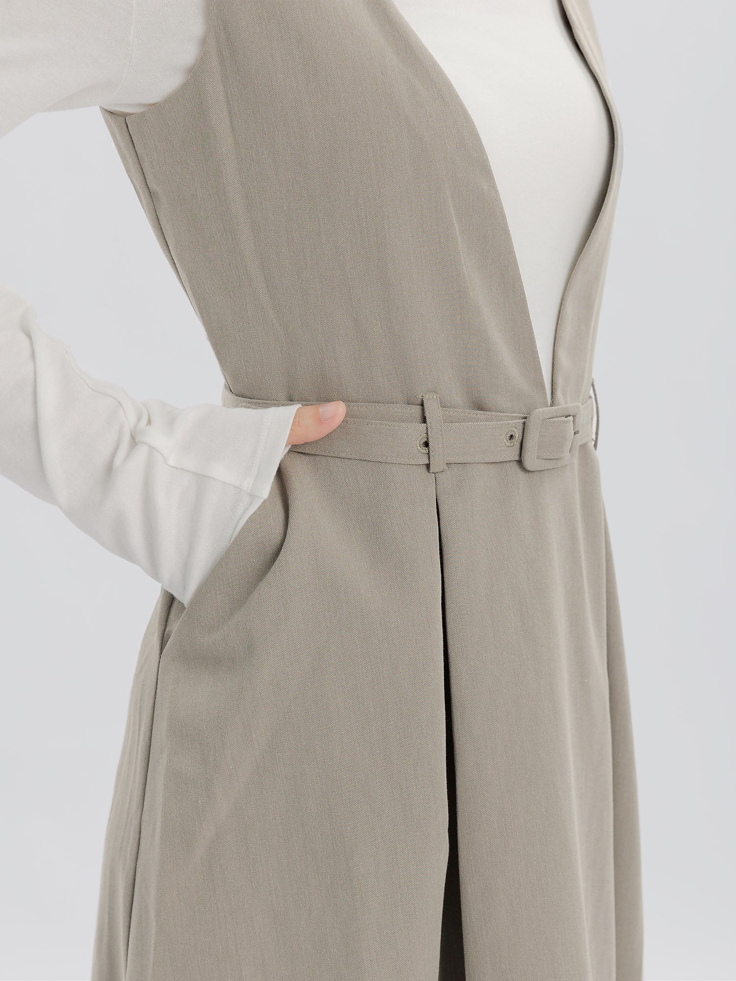Constel V-Neck Belted Dress