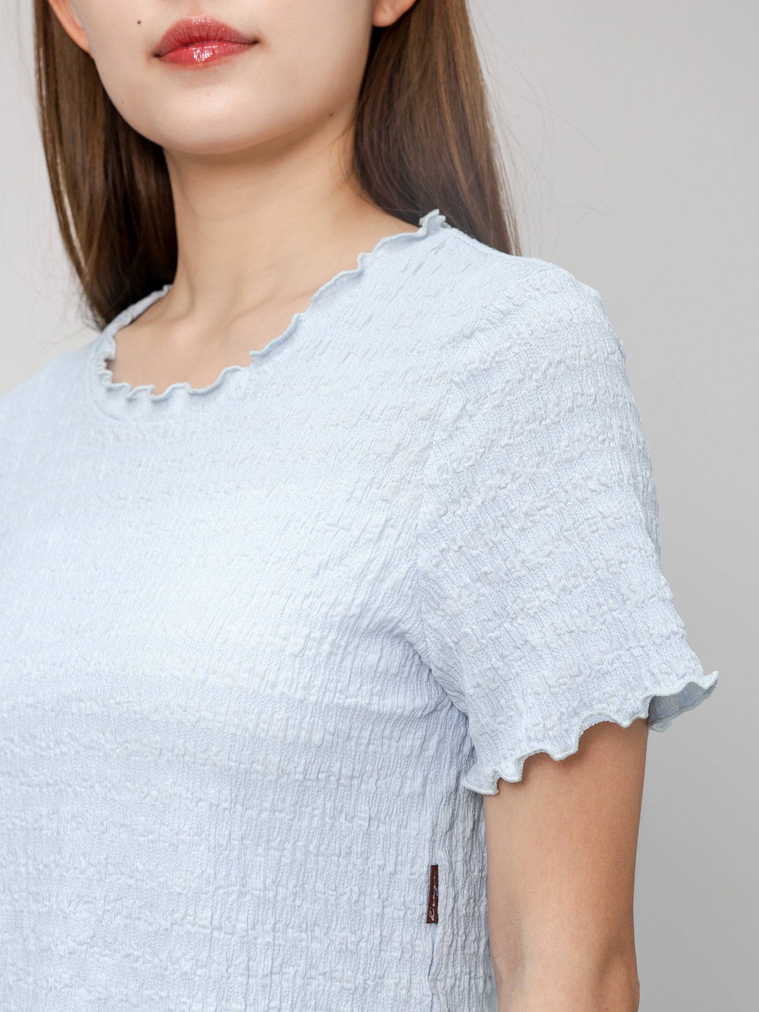 Eve Soft Wrinkle Ruffle Tee*