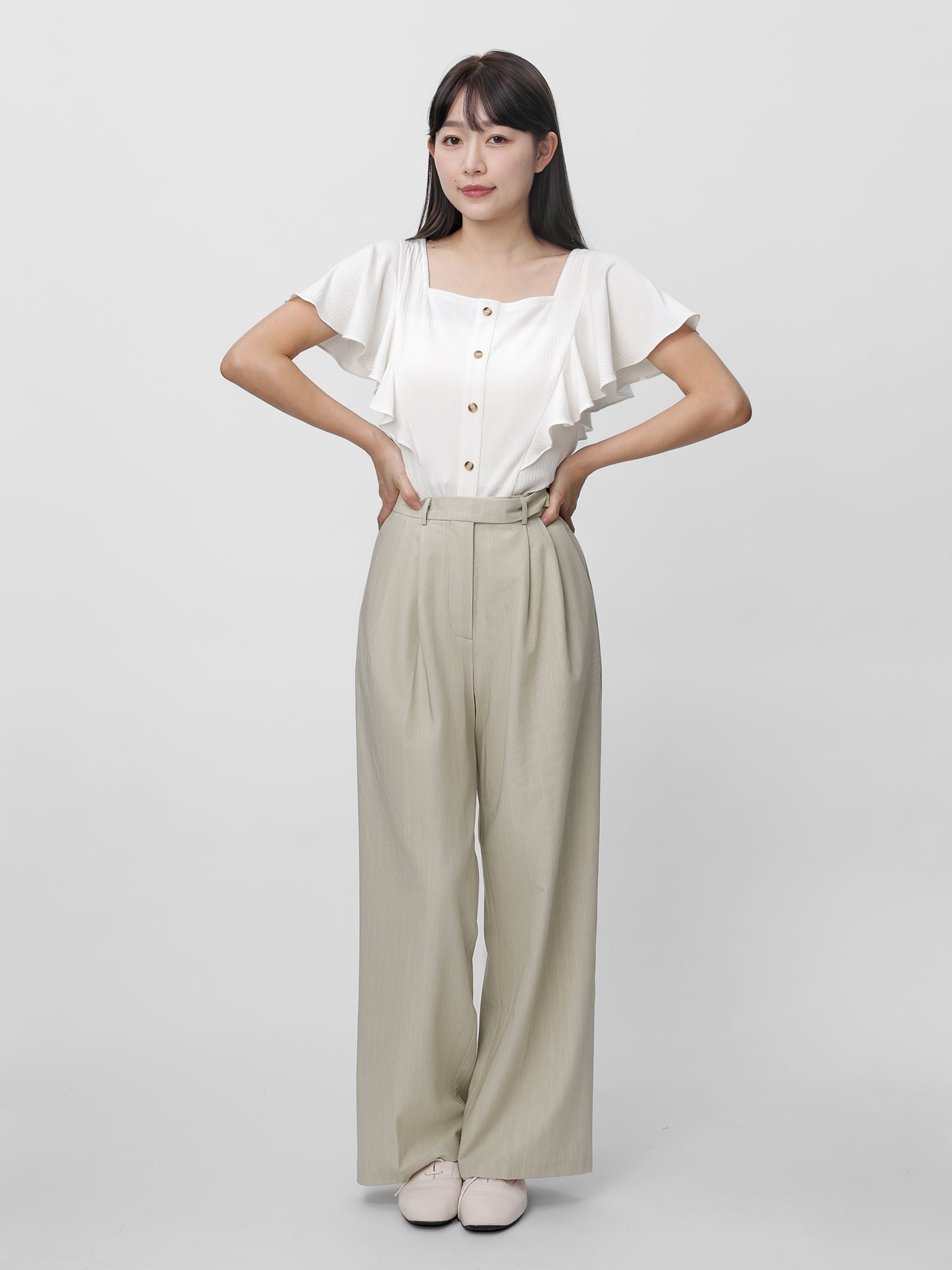 Eloise Striped Straight Leg Pants
