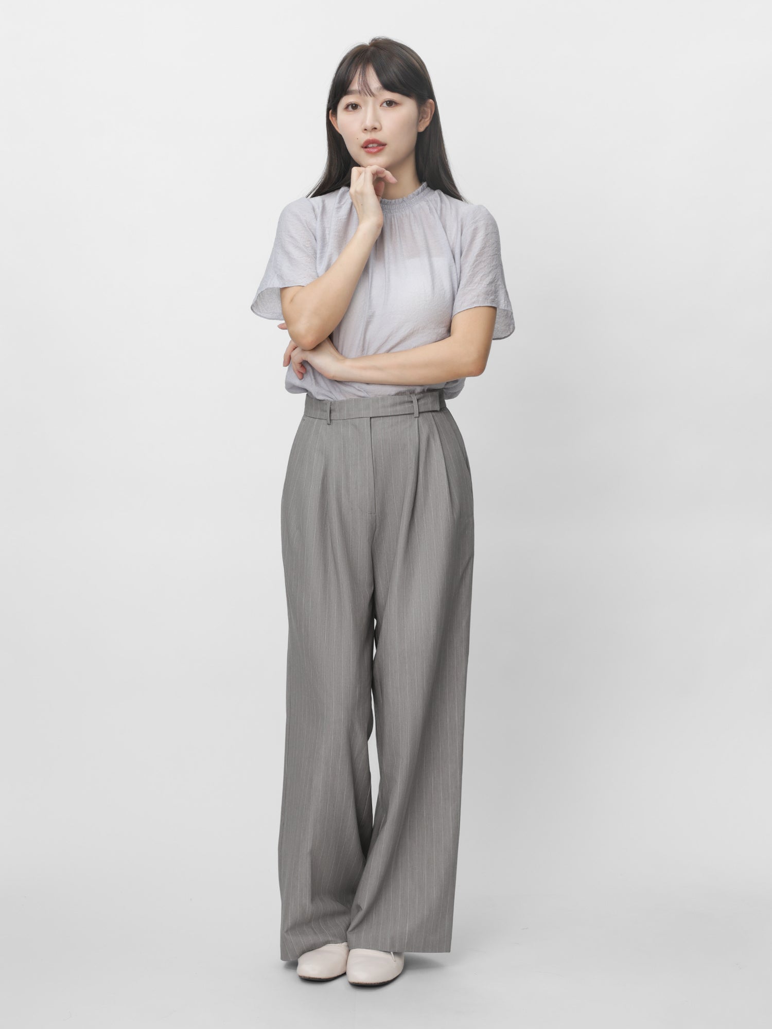 Eloise Striped Straight Leg Pants
