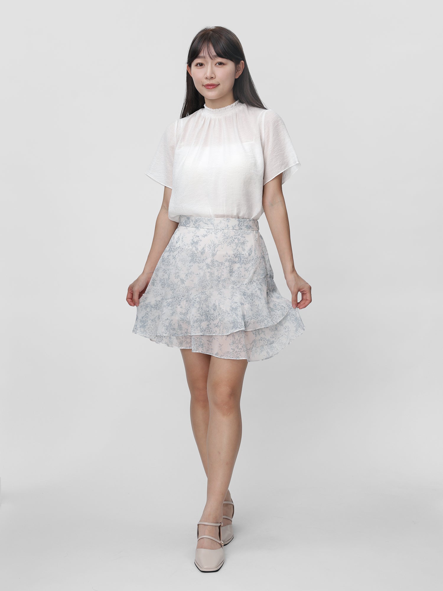 Celine Ruffle Mini Skirt
