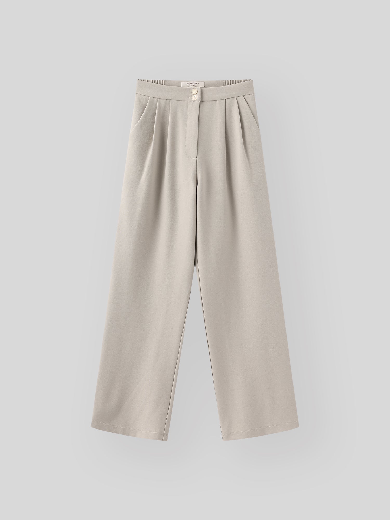 Dual Buttoned Pleat Pants (4 Colours)