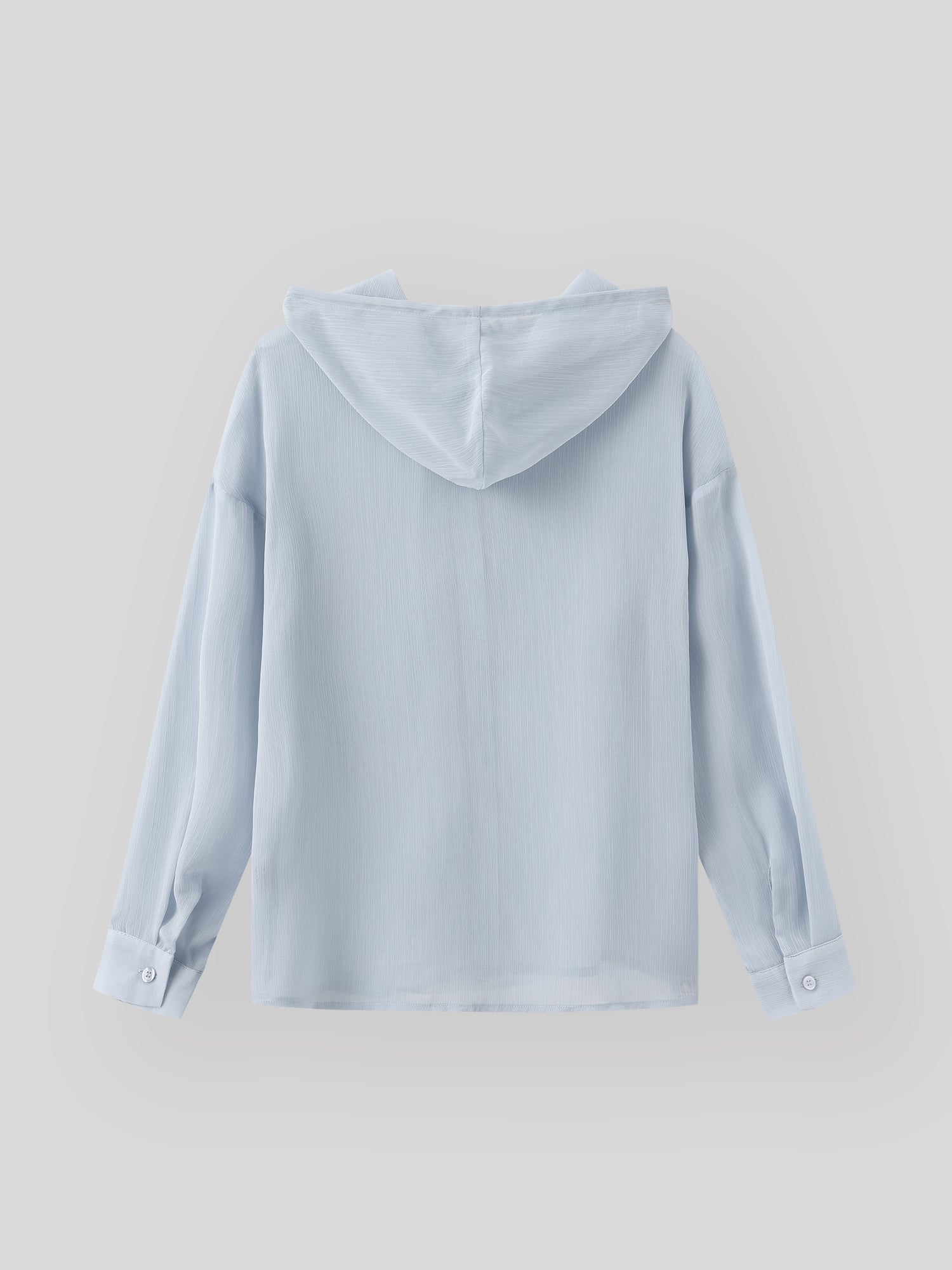 Sheer Hooded Button up Top (4 Colours)