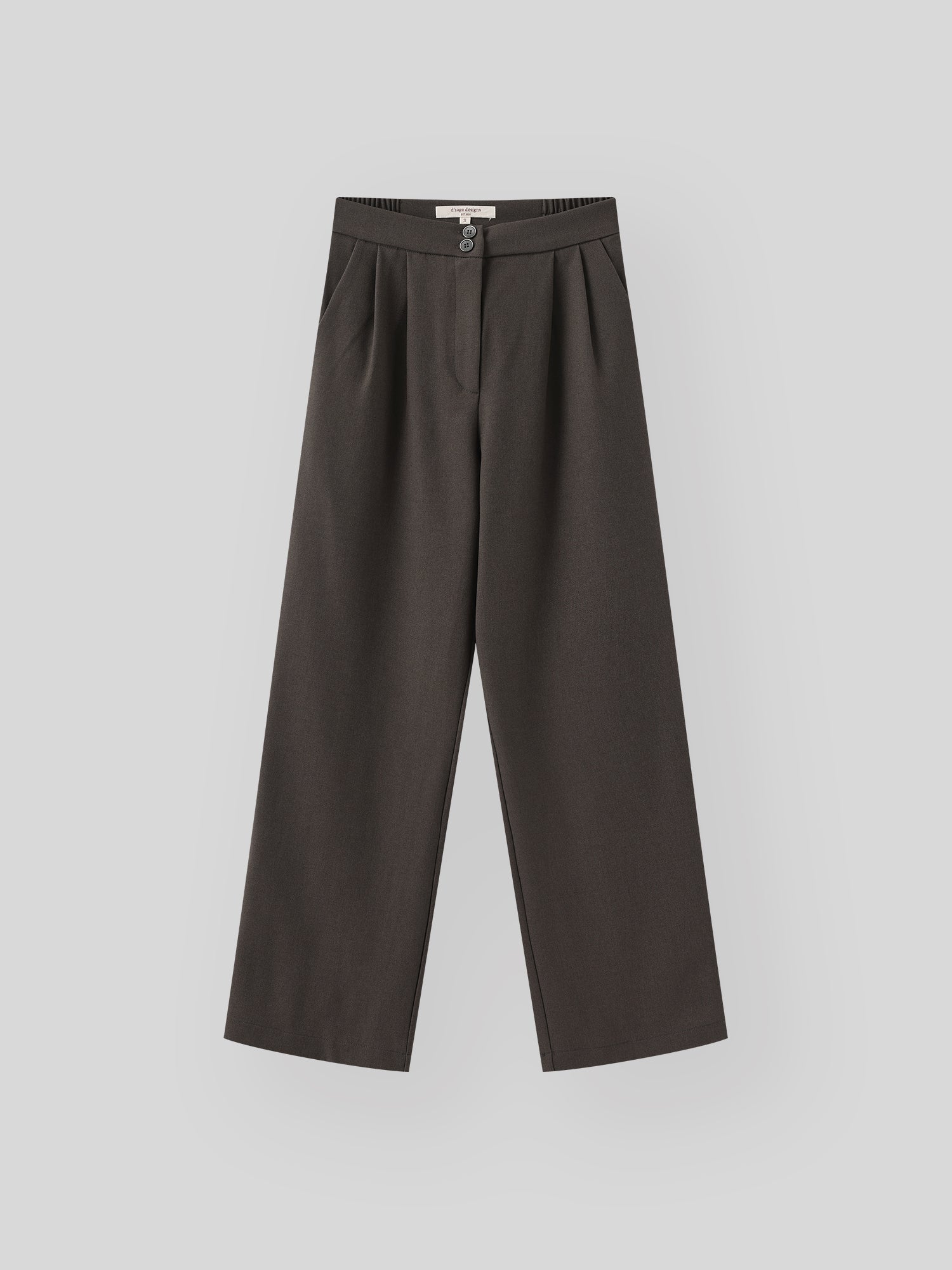 Dual Buttoned Pleat Pants (4 Colours)
