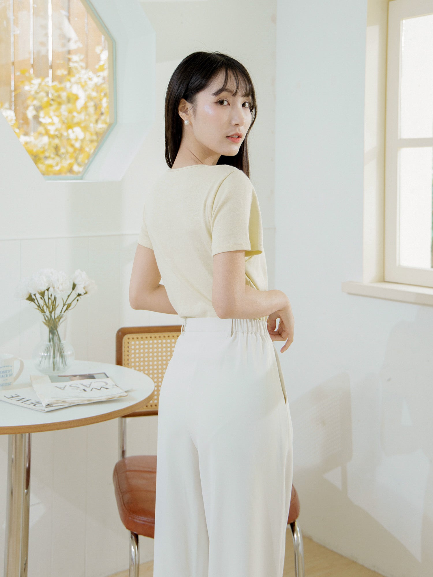 Asymmetric Cut Out Top