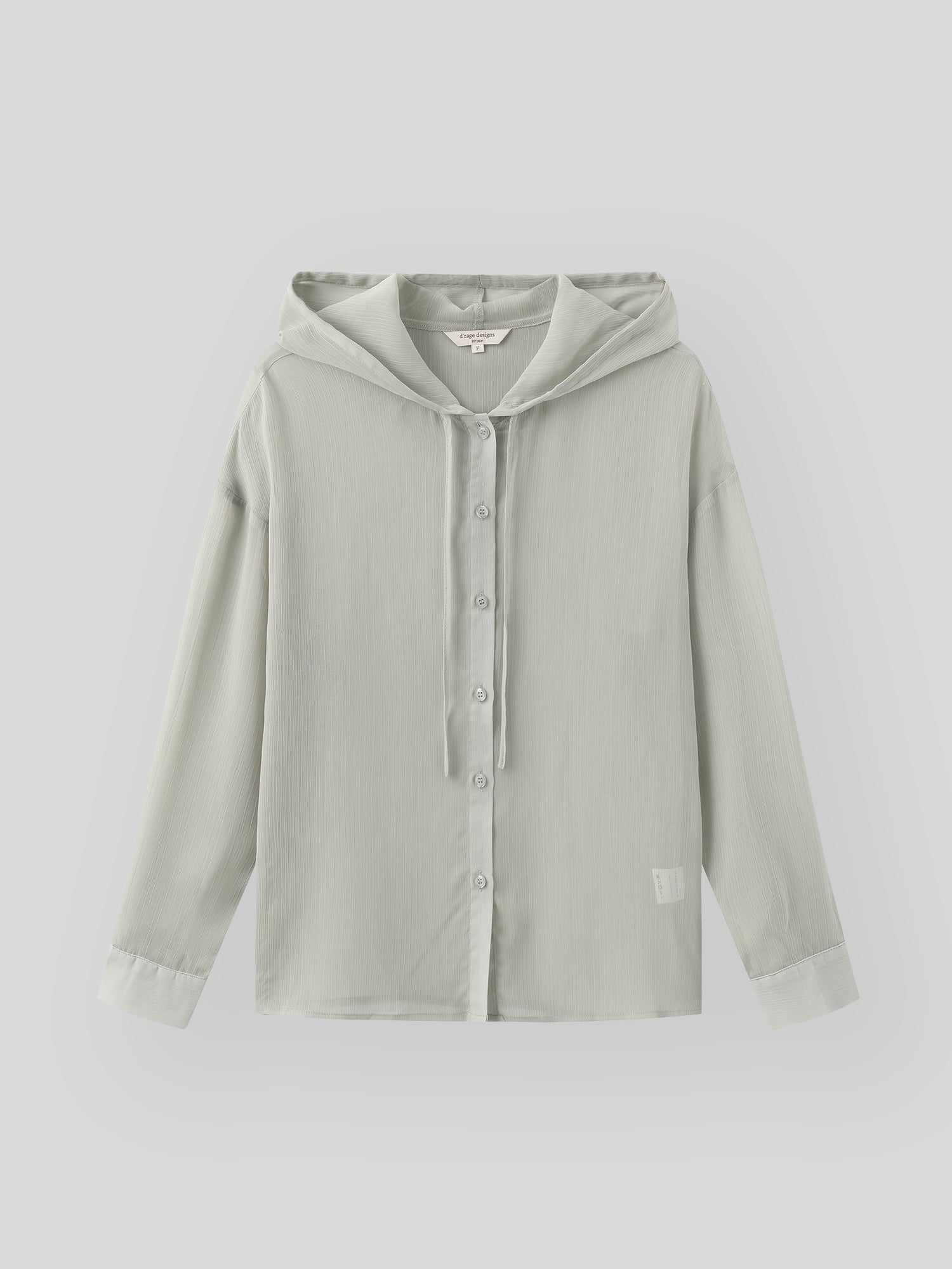 Sheer Hooded Button up Top (4 Colours)