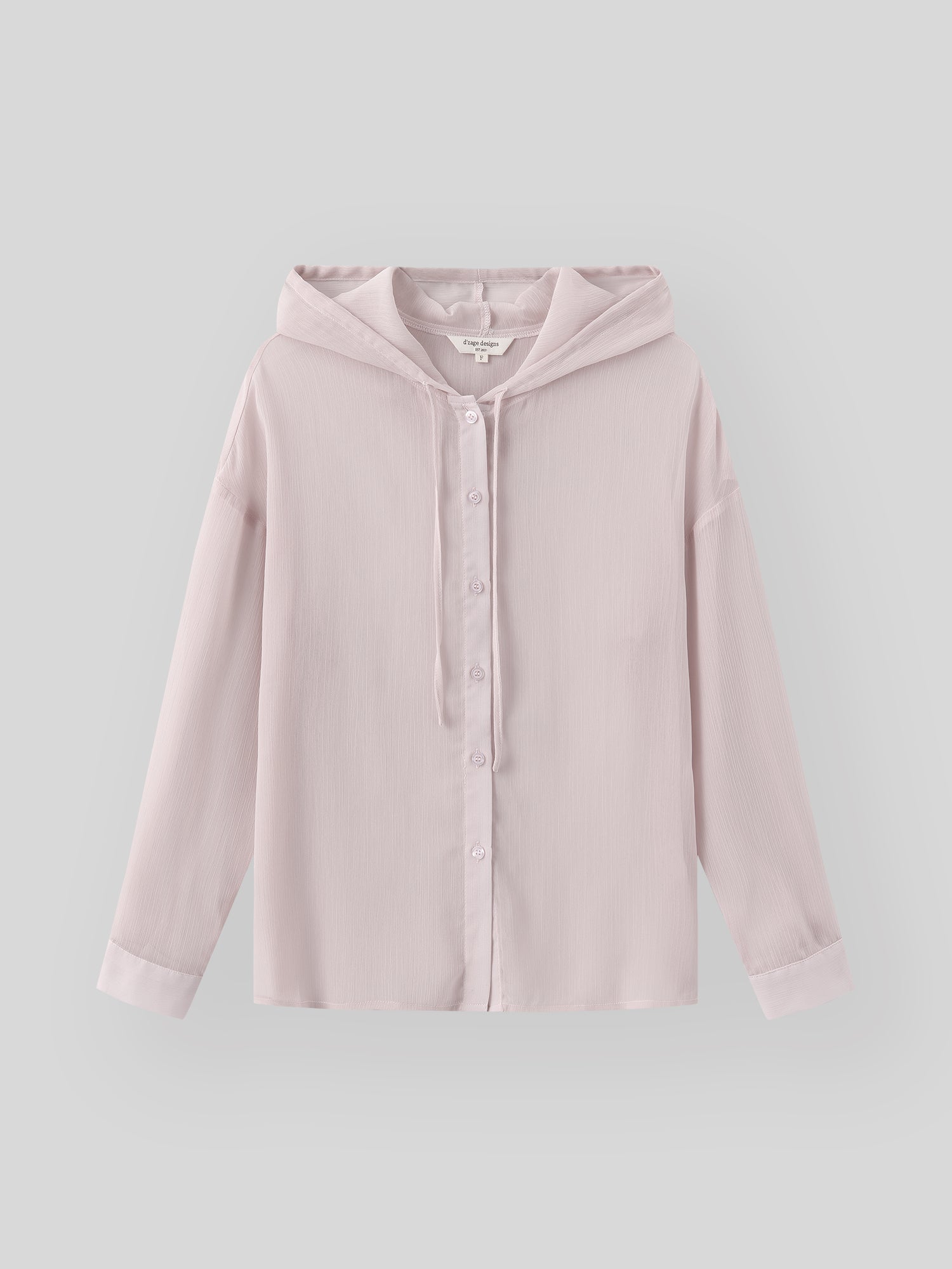 Sheer Hooded Button up Top (4 Colours)