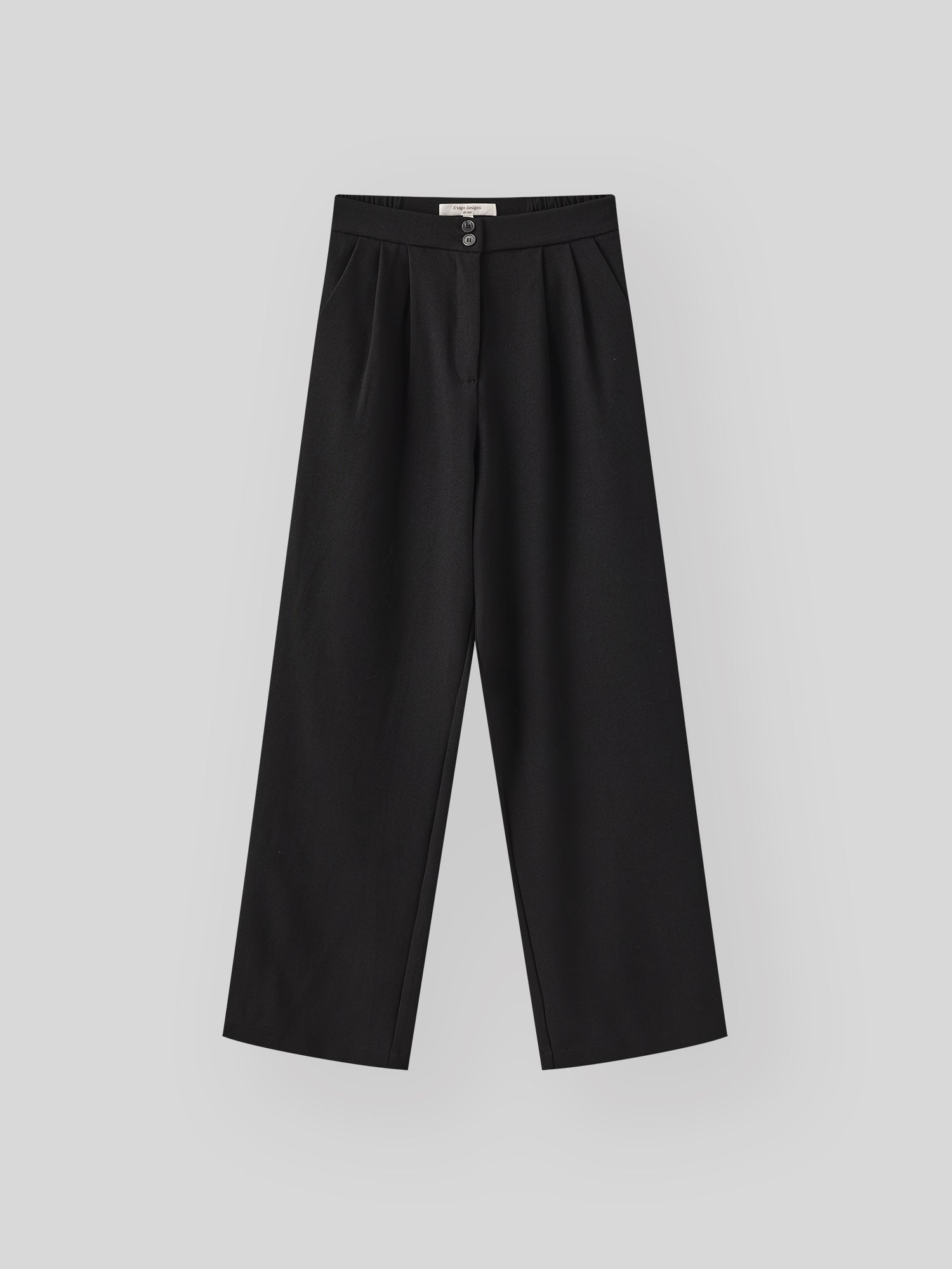 Dual Buttoned Pleat Pants (4 Colours)