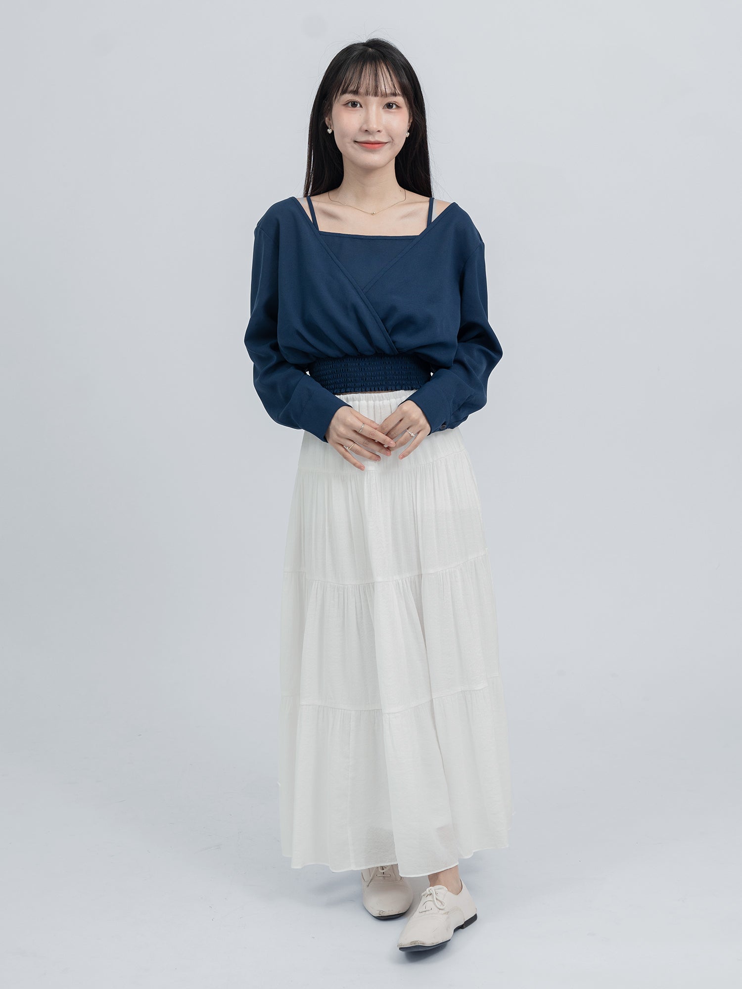 Madison V領假兩件上衣