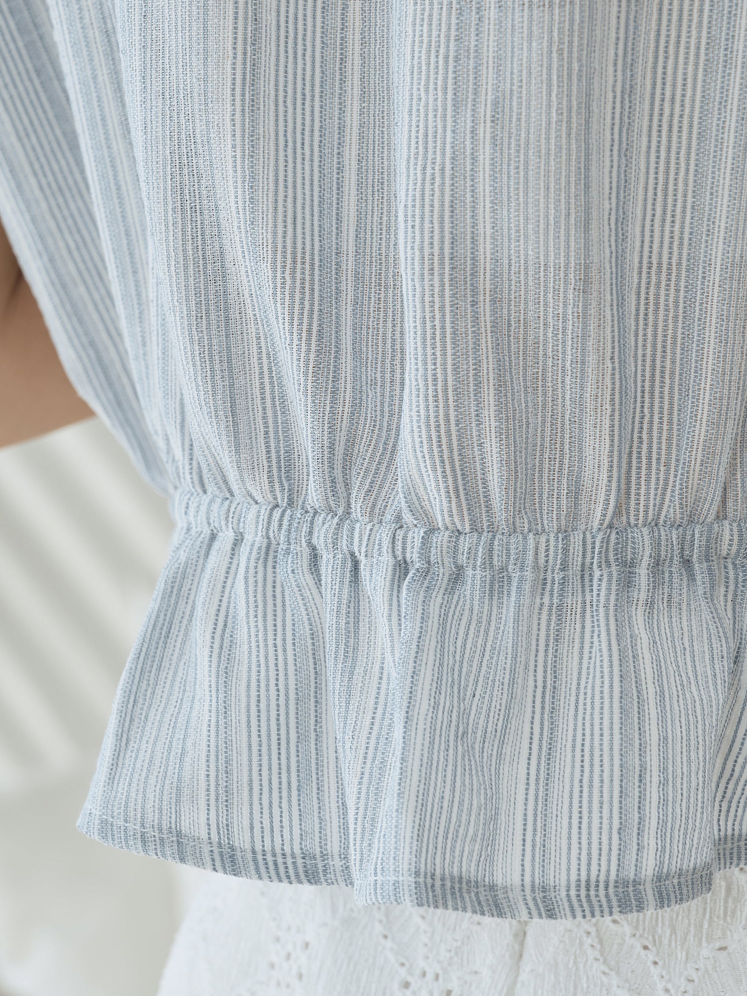 Striped Tie Waist Top
