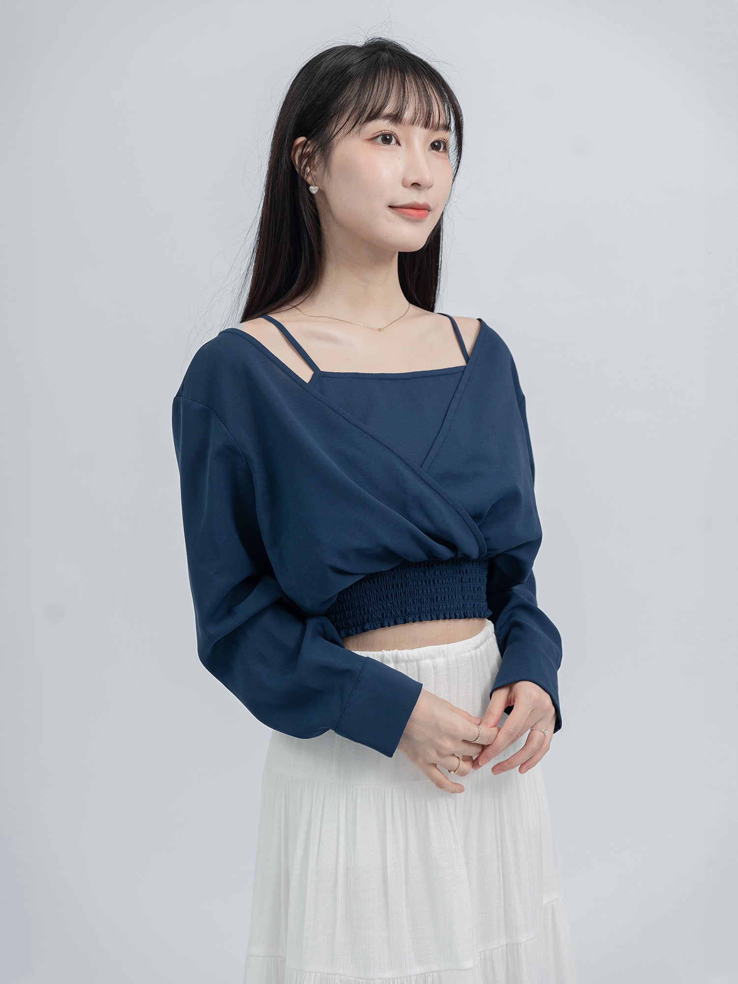 Madison V領假兩件上衣
