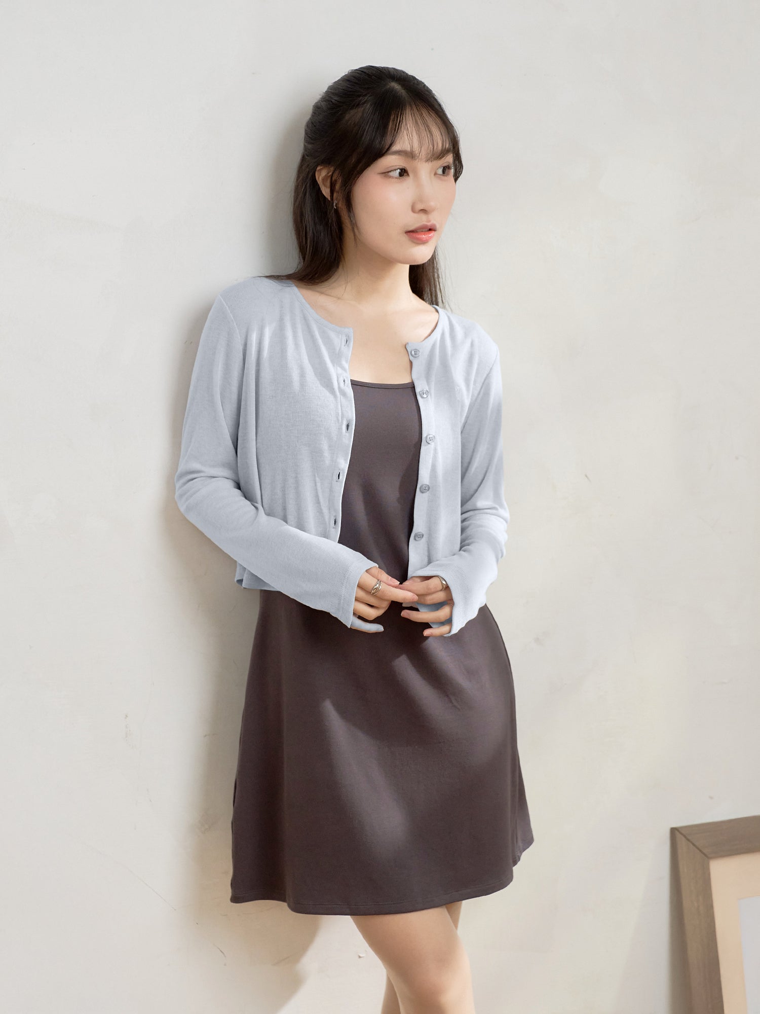 柔軟薄針織外套