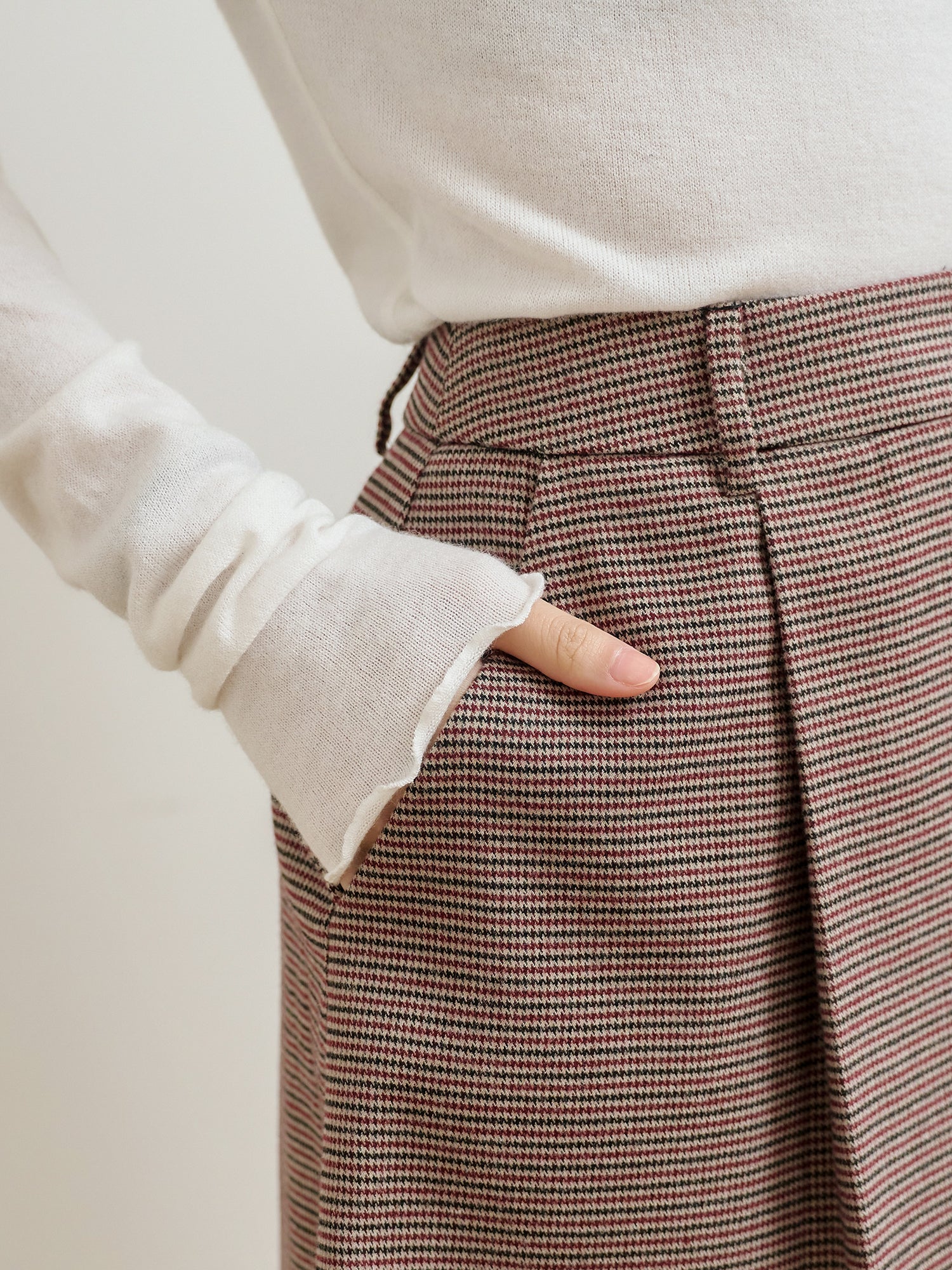 Houndstooth Mini Skirt