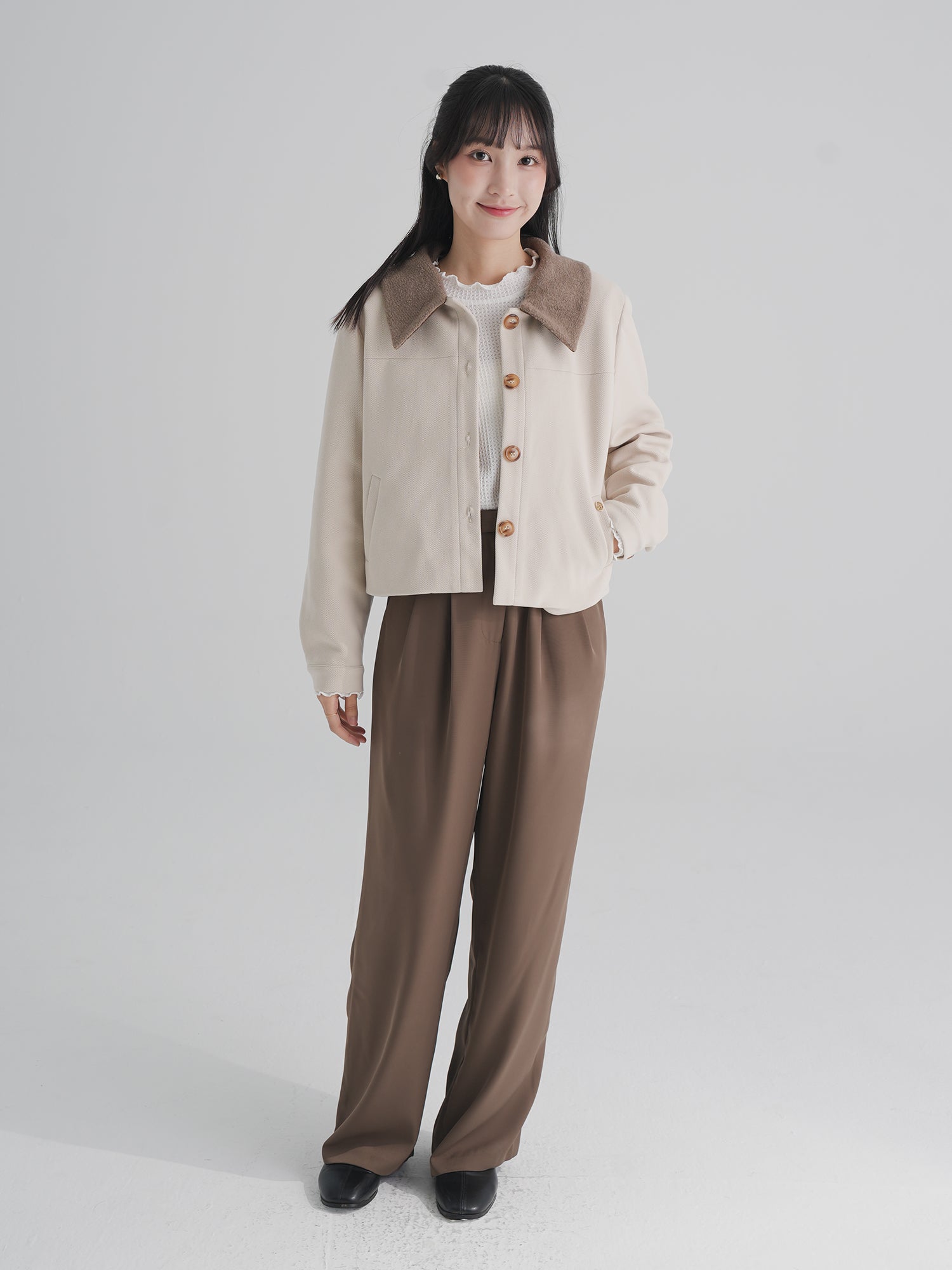 Detachable Fluffy Collar / Koda Jacket