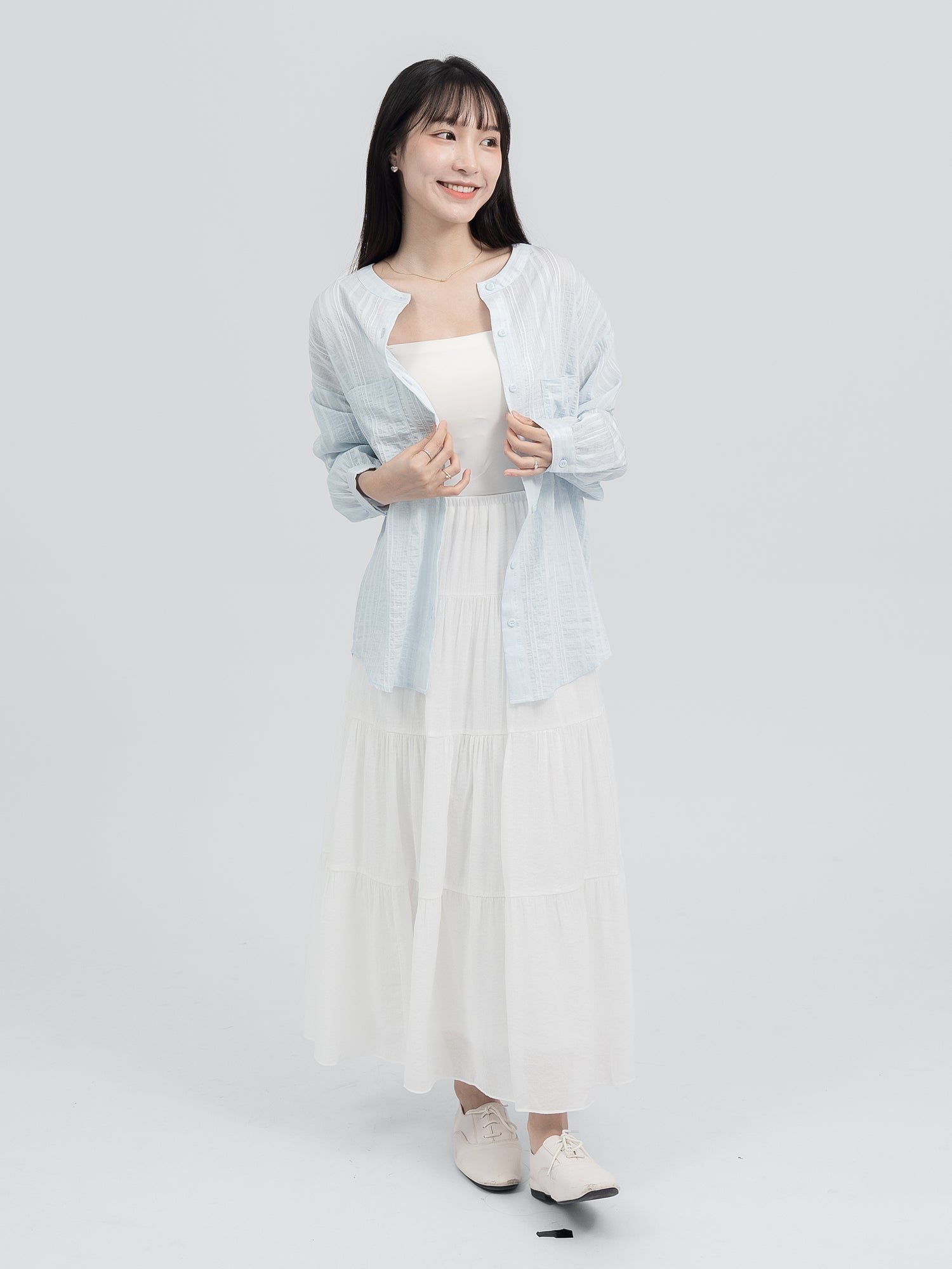 Colette Stripe Sheer Shirt