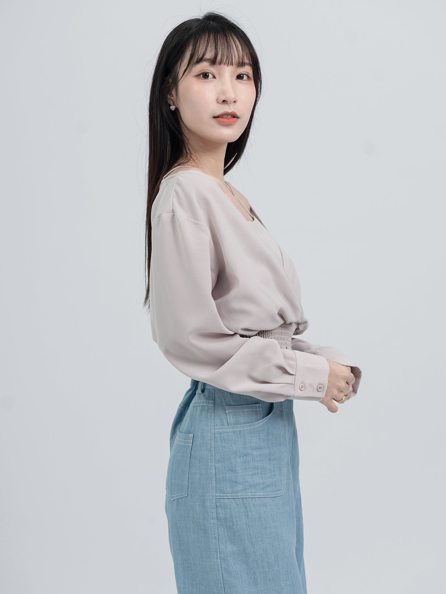 Madison V領假兩件上衣