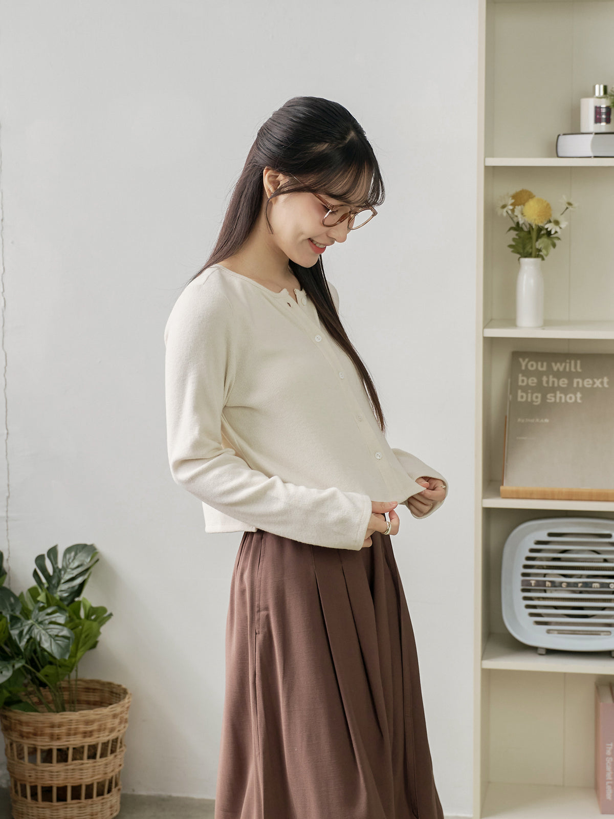 Soft Touch Cashmere Buttoned Cardigan