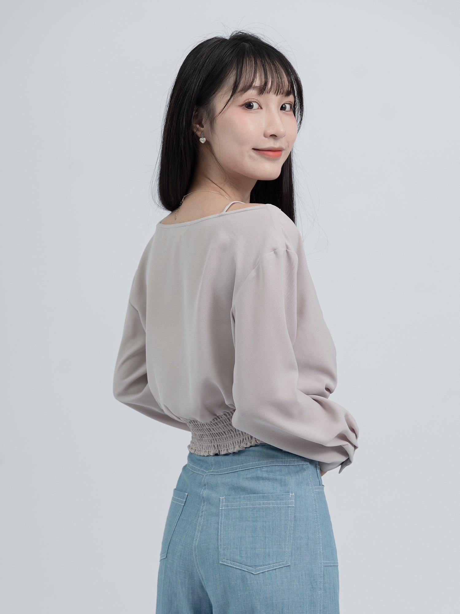 Madison V領假兩件上衣