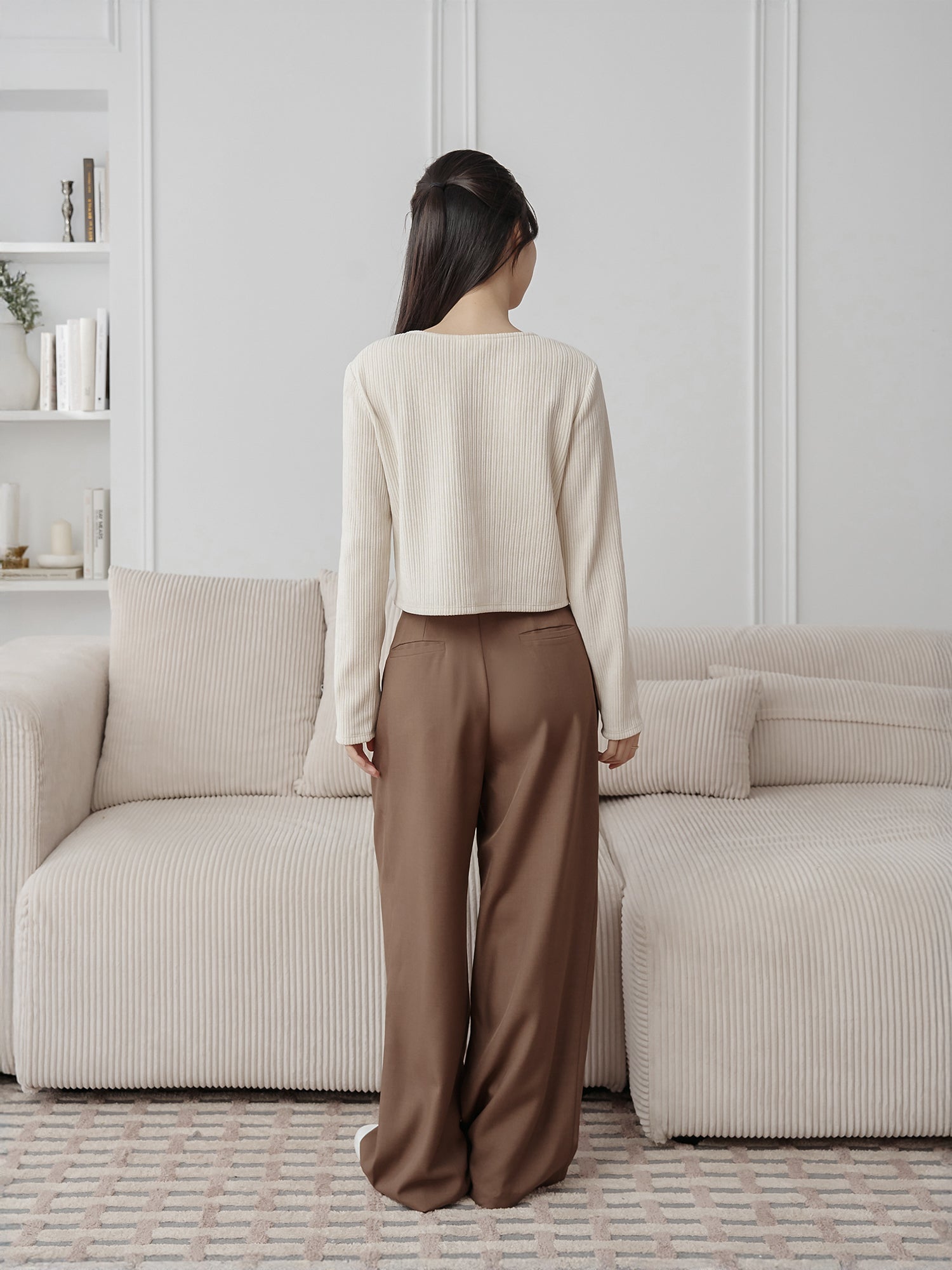 經典簡約西裝長褲