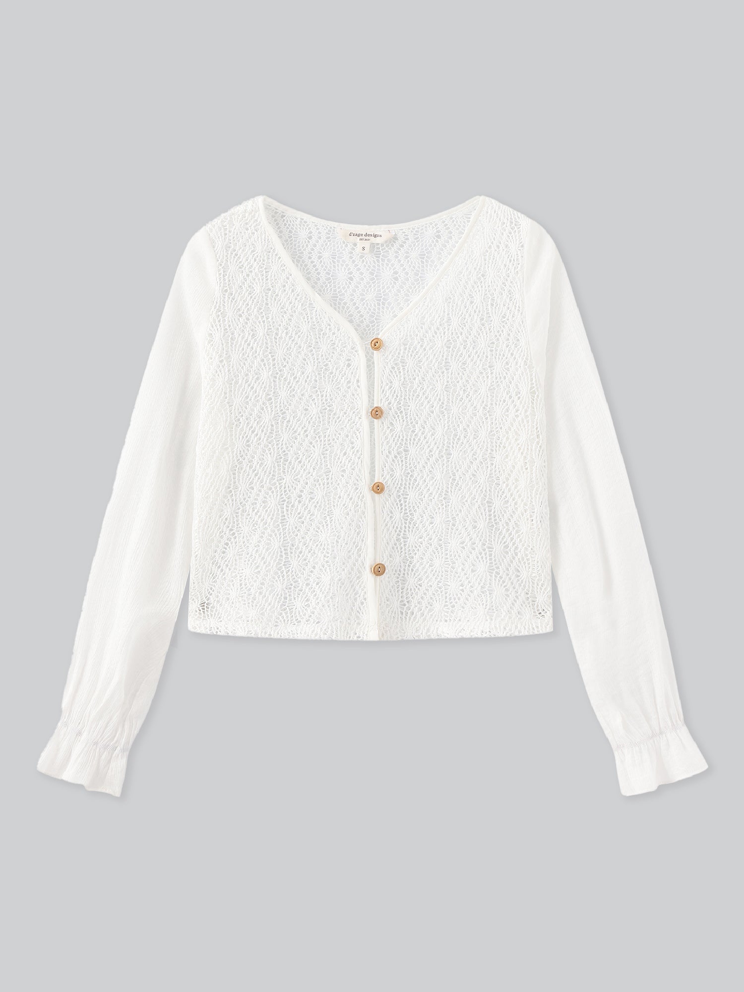 Quill Crochet Button Up Top