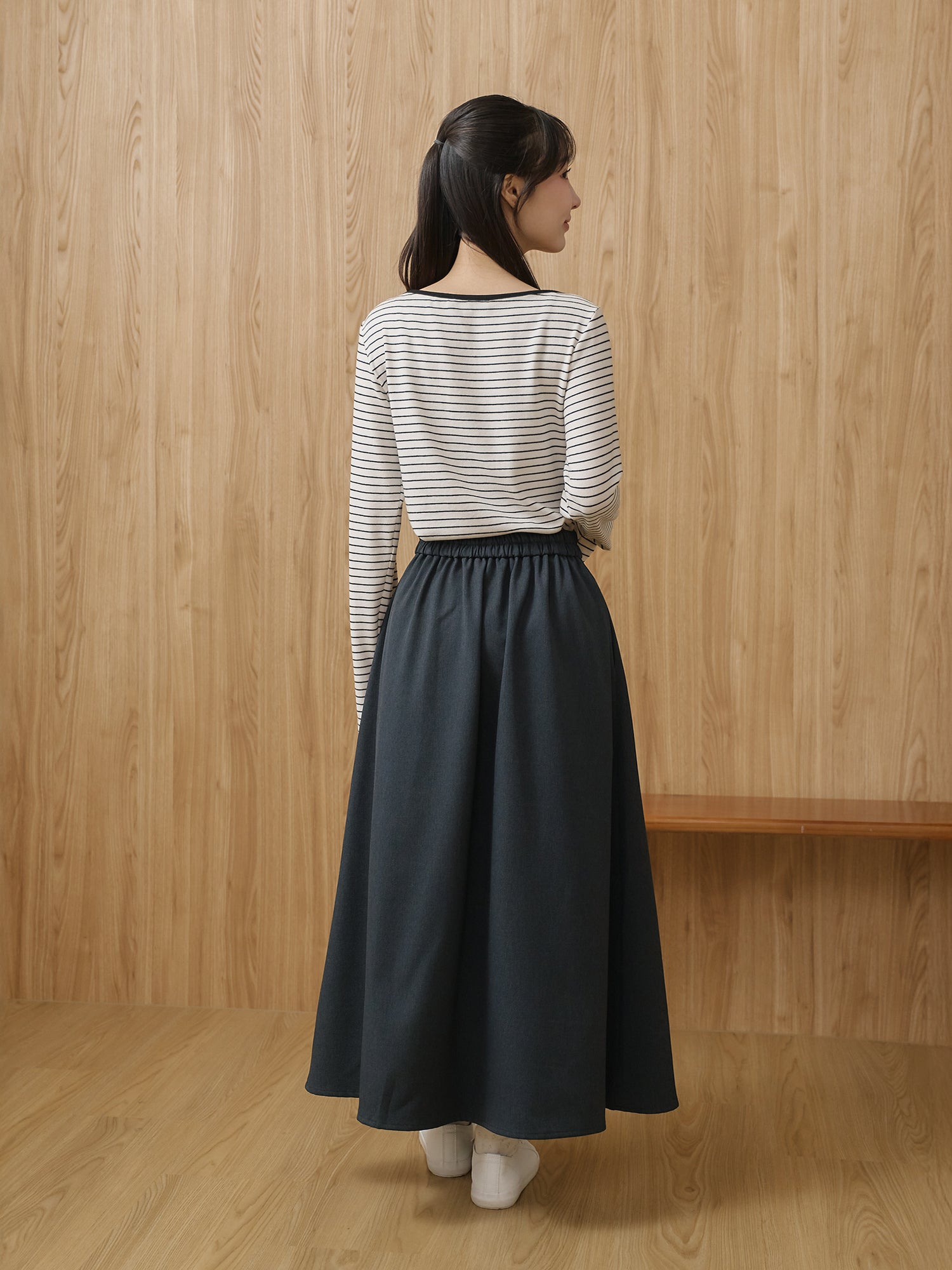 亨利領條紋上衣