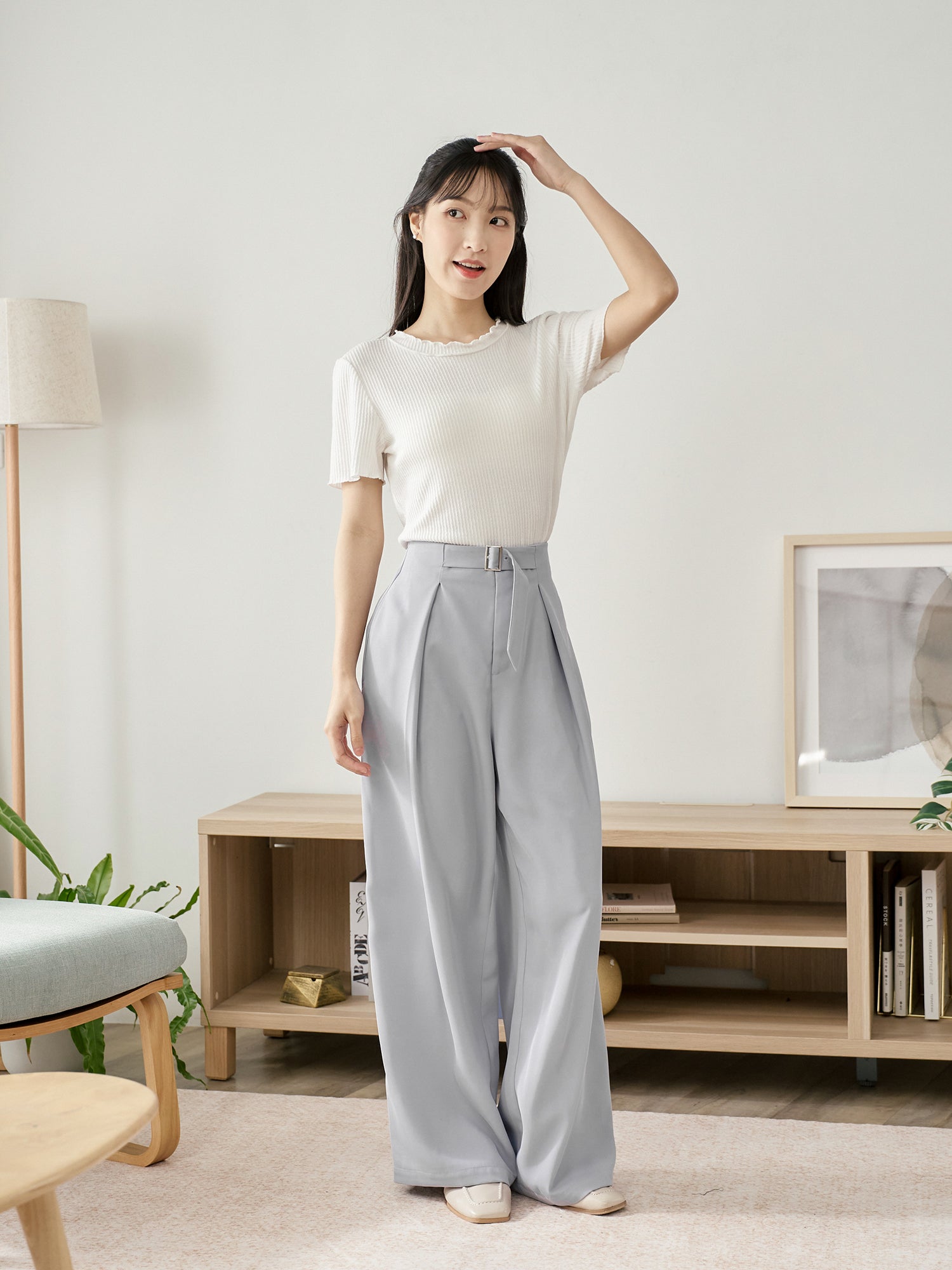 Textured Babylock Short Sleeve Top