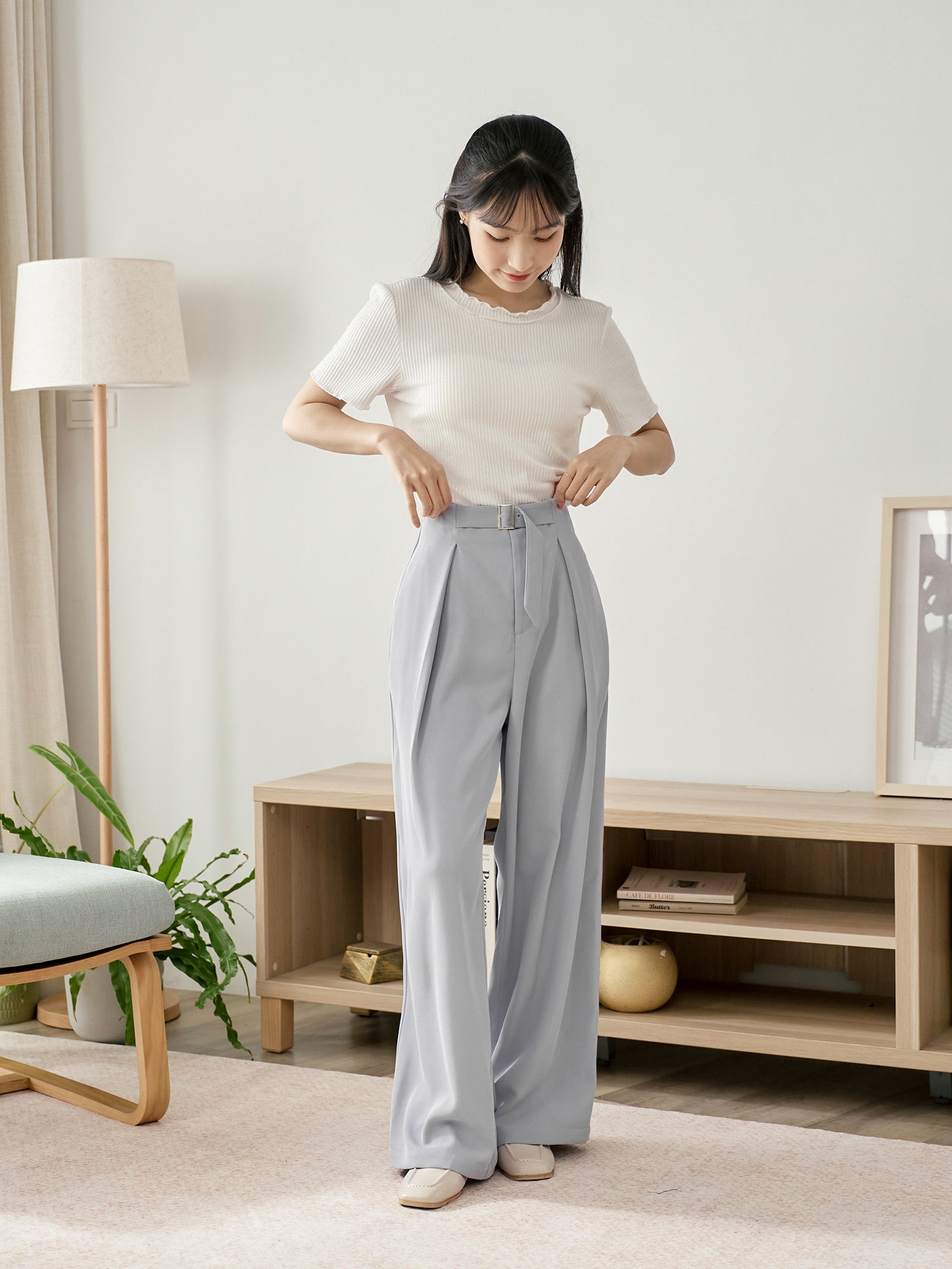 Textured Babylock Short Sleeve Top