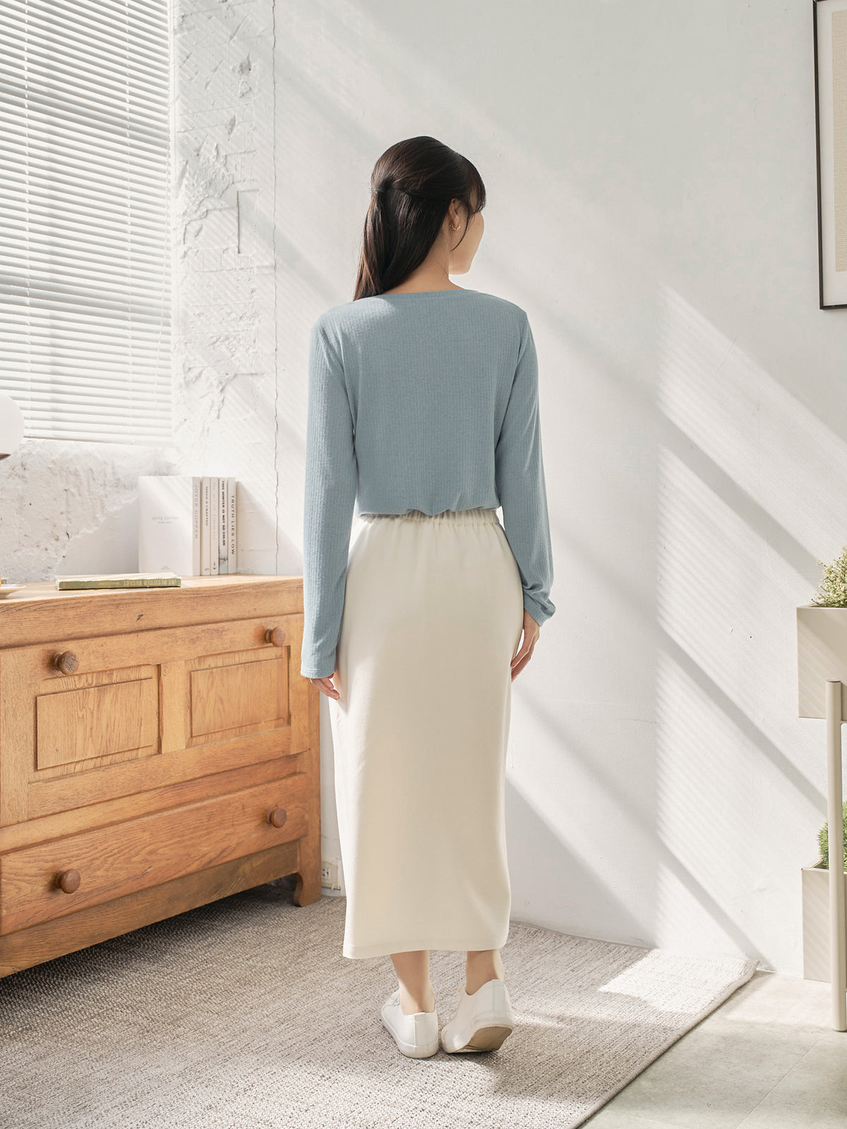 Long Sleeve Henley Top
