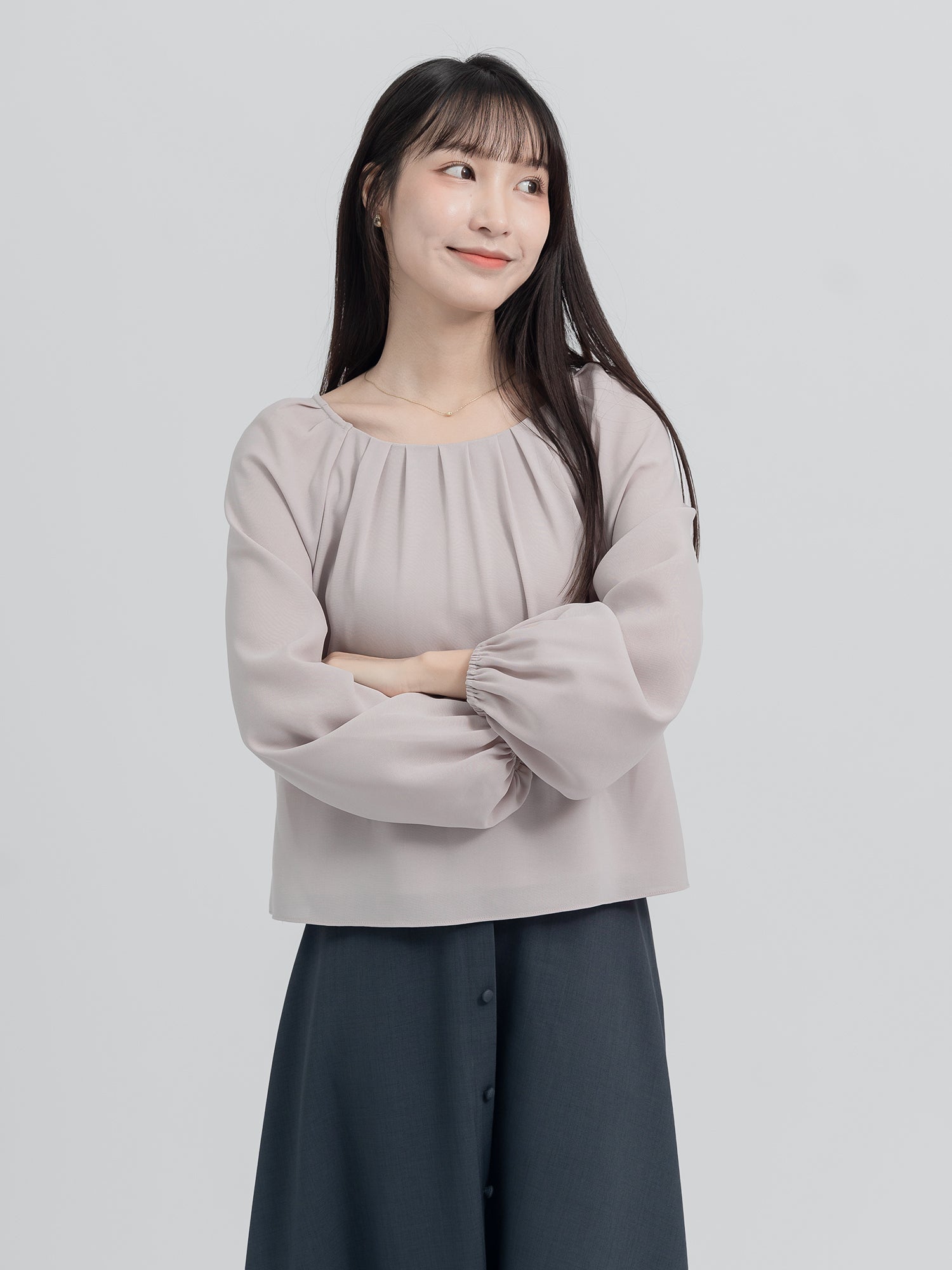 Serafina Pleated Flowy Top