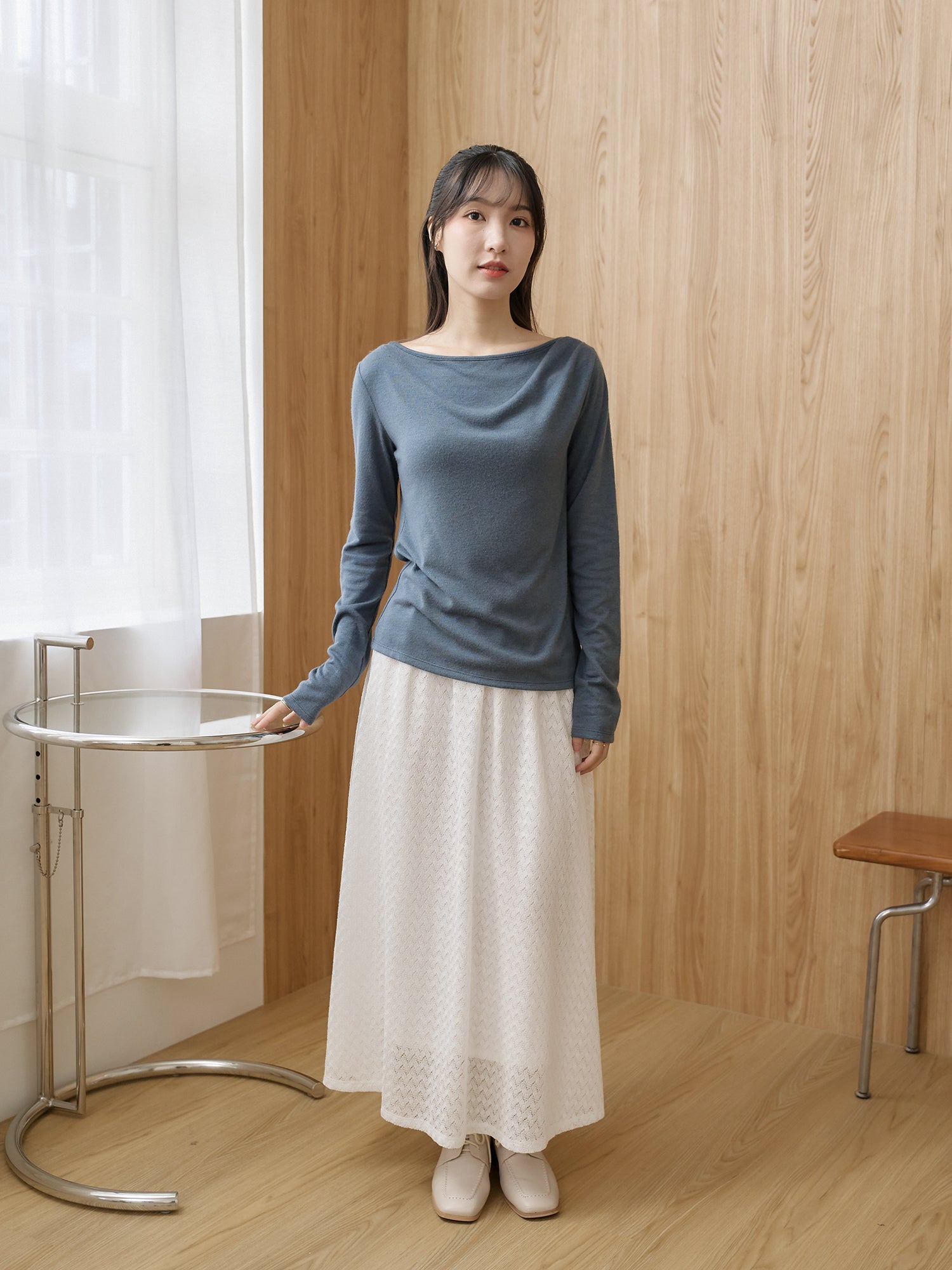 氣質打褶針織上衣