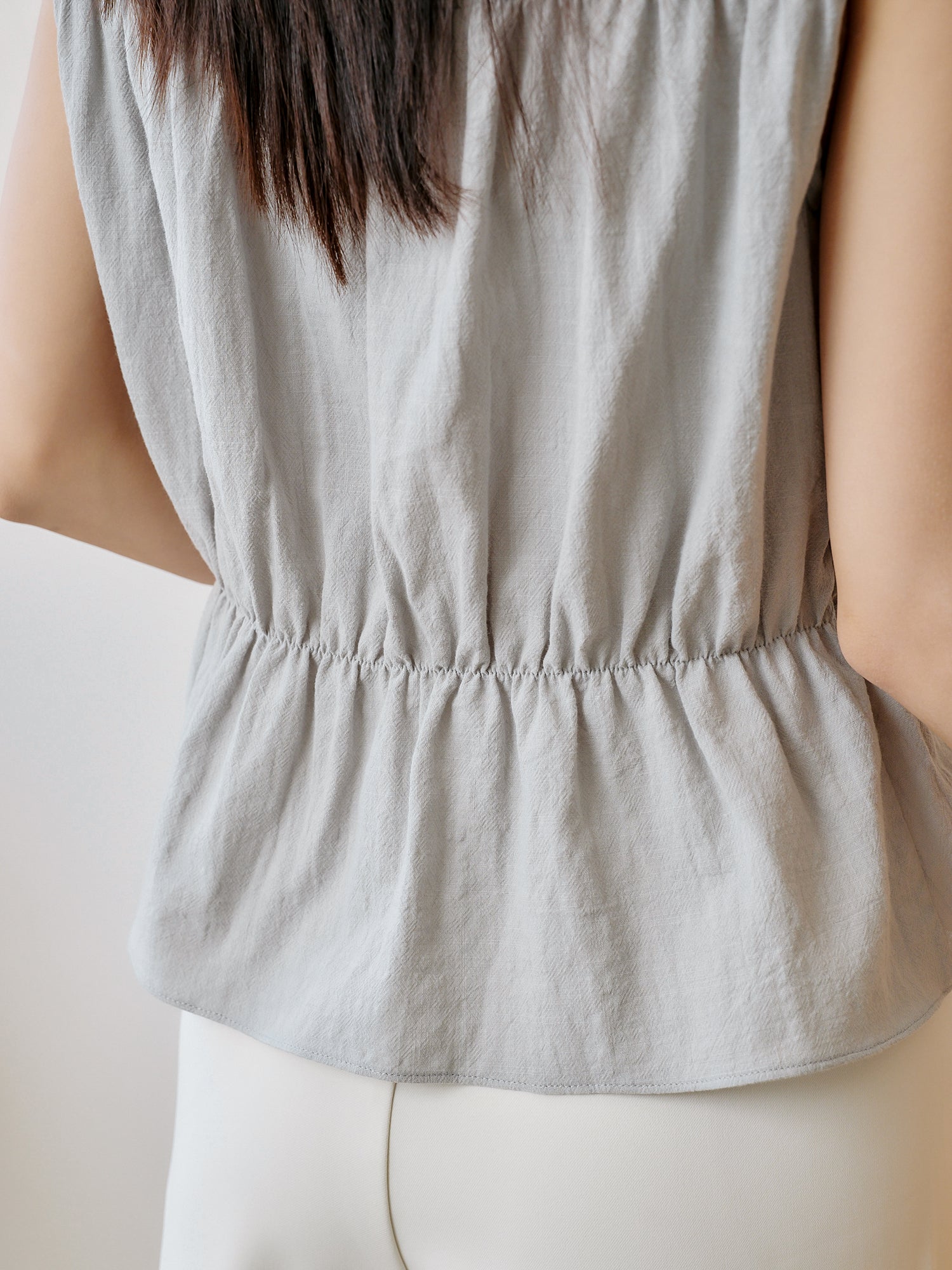 Tie Waist Sleeveless Top