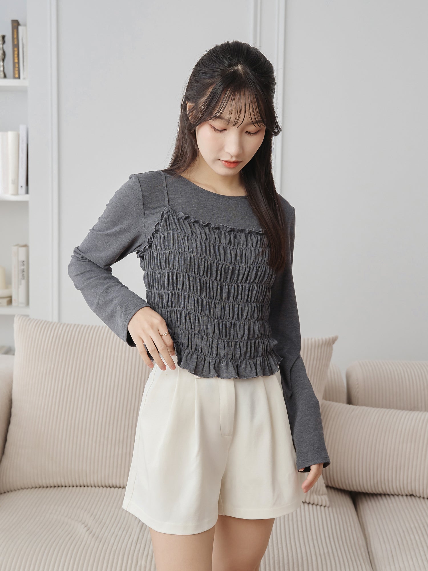 兩件式打攬上衣