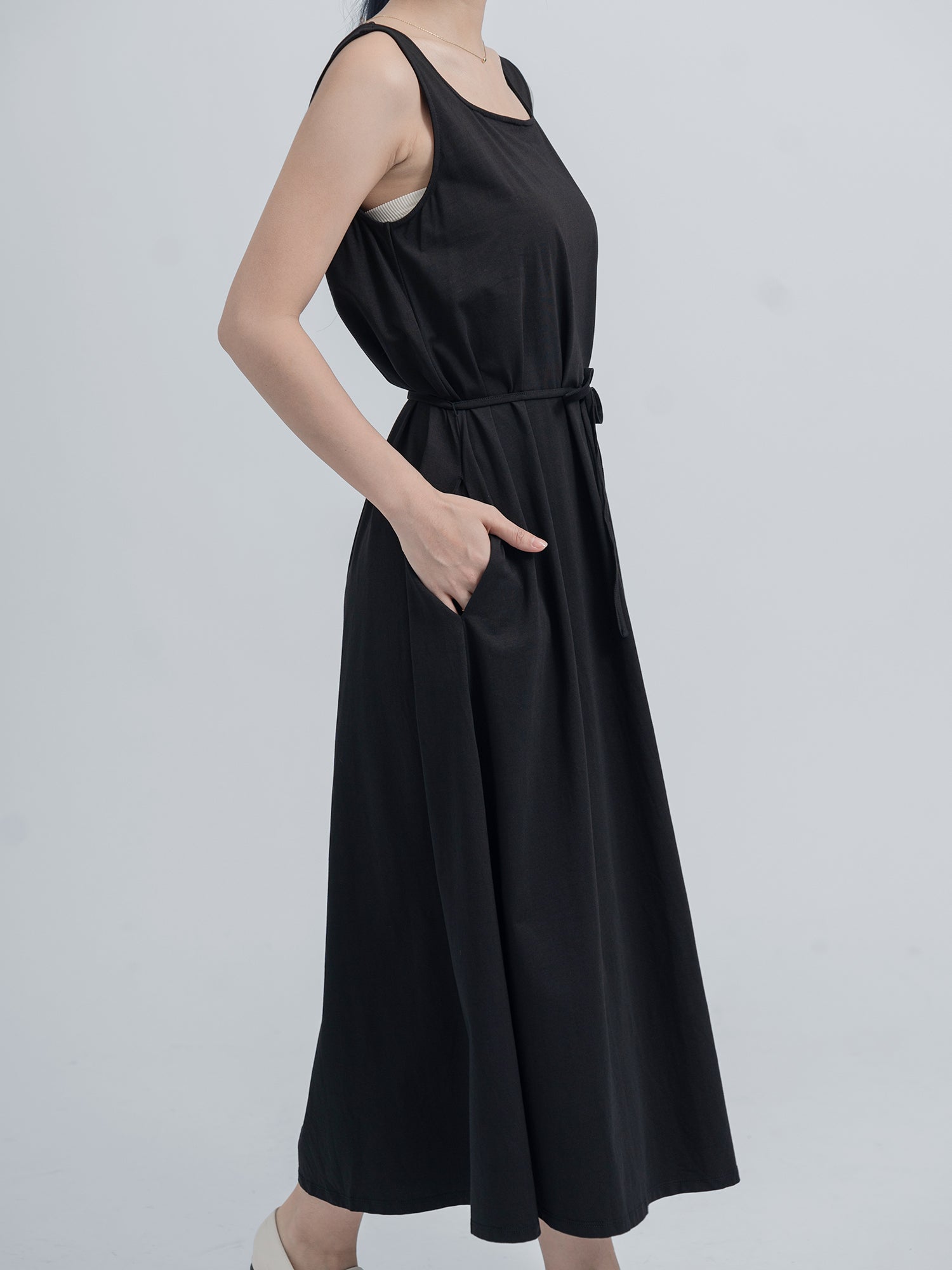 Isadora Sleeveless A-line Maxi Dress