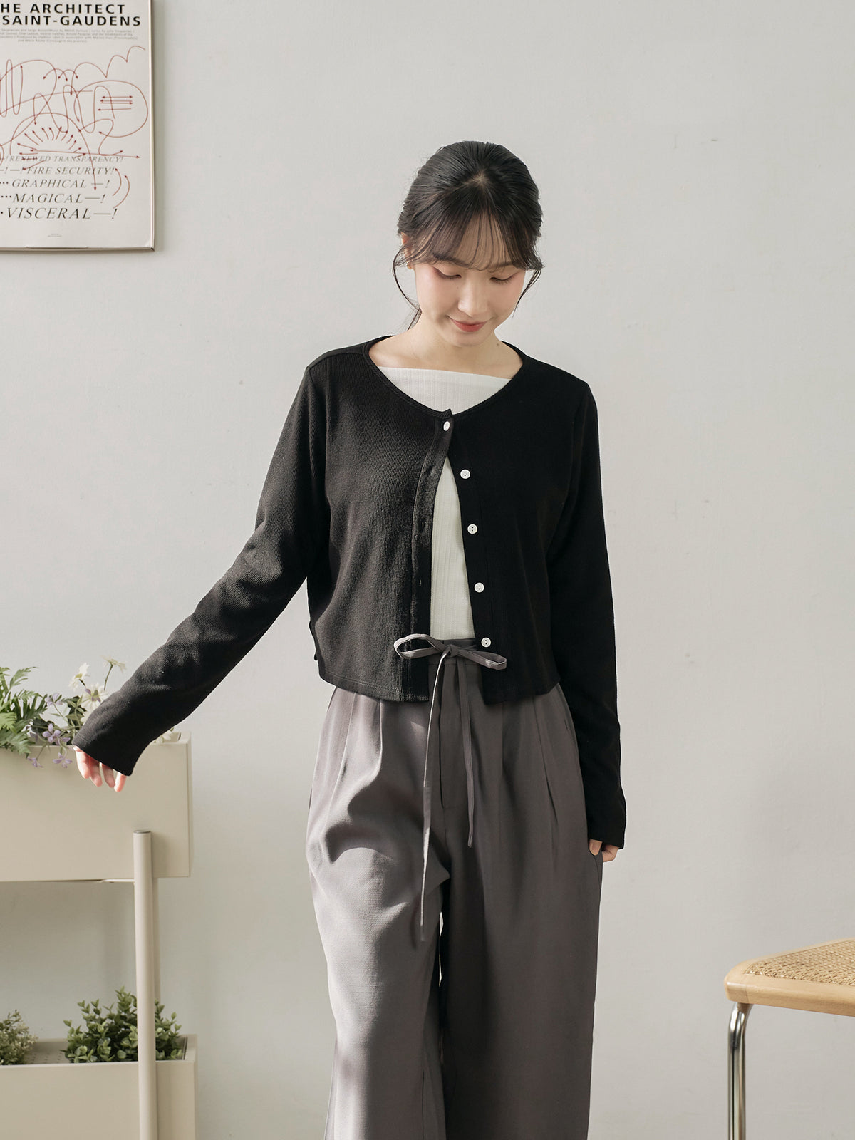 Soft Touch Cashmere Buttoned Cardigan