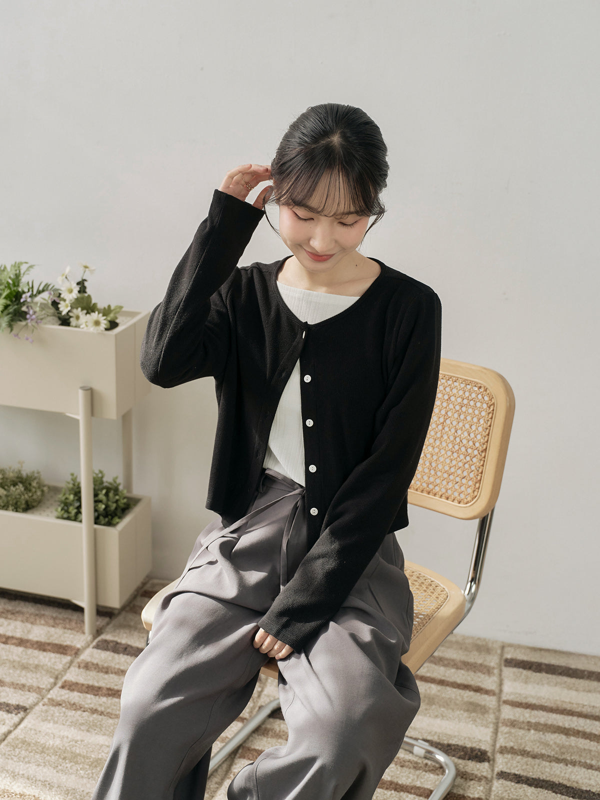 Soft Touch Cashmere Buttoned Cardigan