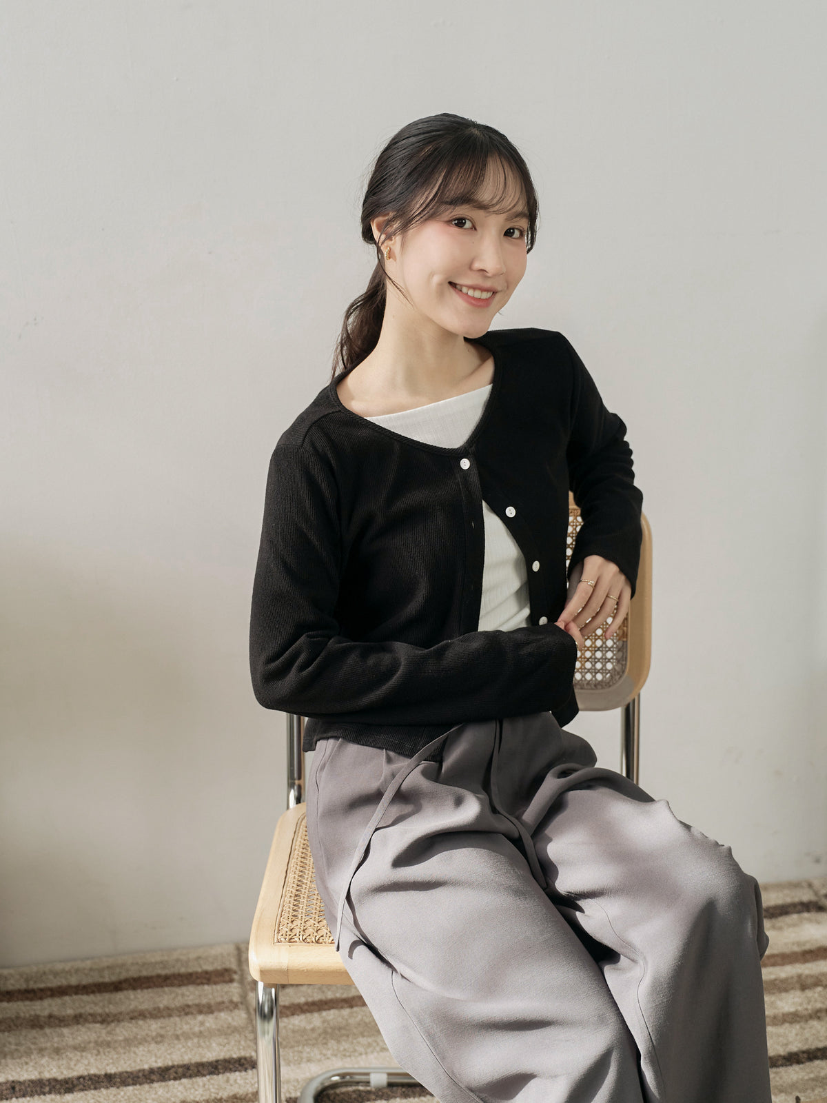 Soft Touch Cashmere Buttoned Cardigan