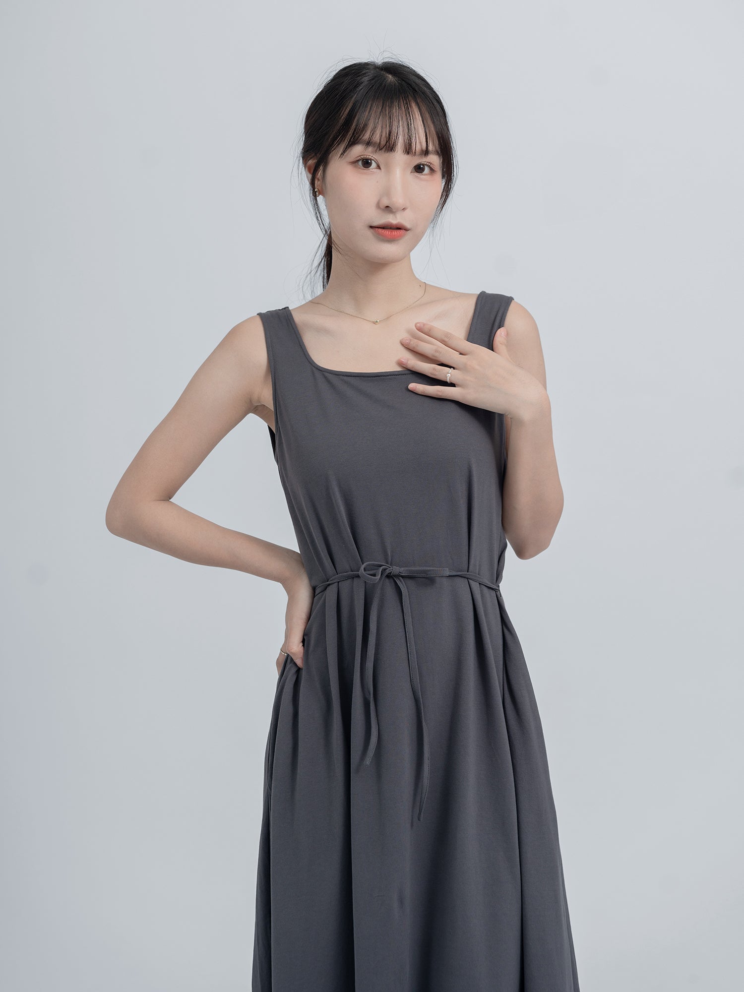 Isadora Sleeveless A-line Maxi Dress