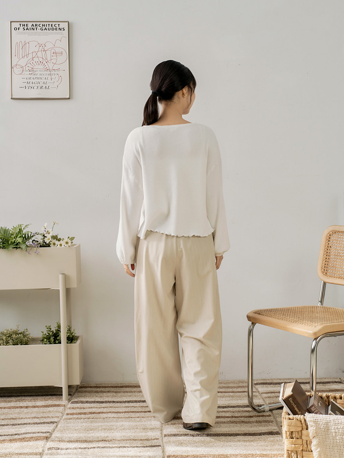 Waffle Tie Detail Cardigan
