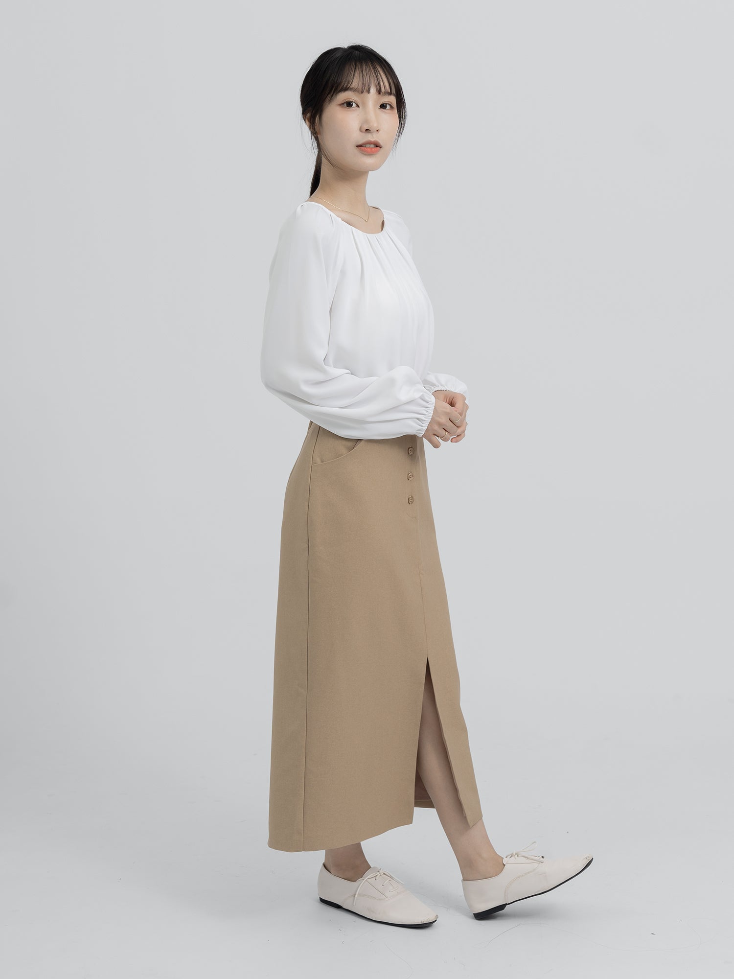 Orla Slimming Front Slit Skirt