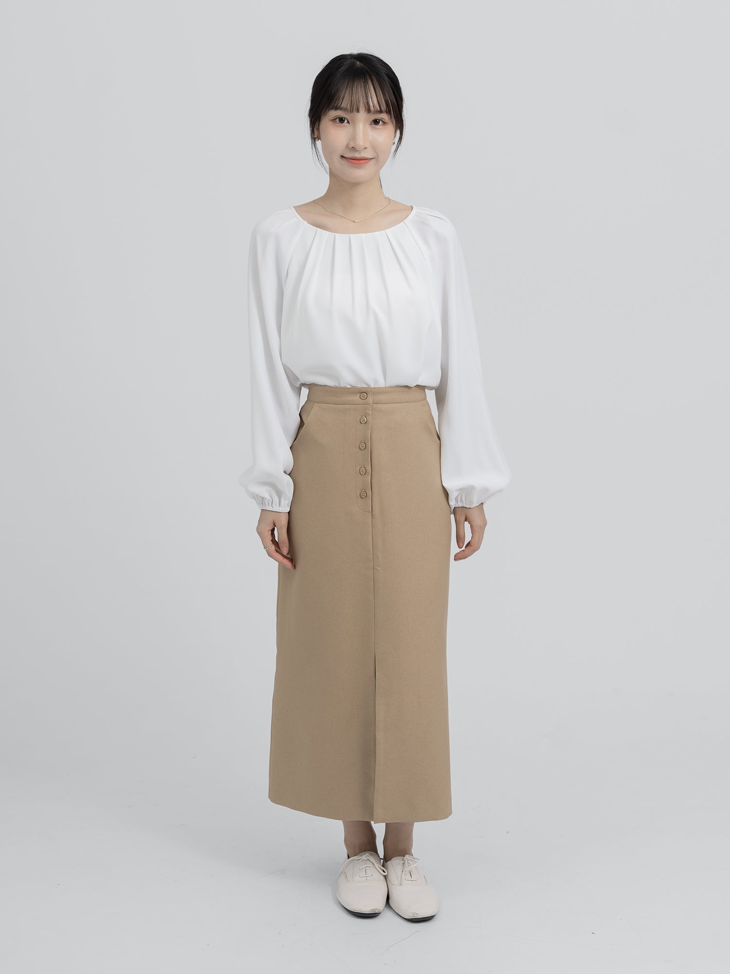 Orla Slimming Front Slit Skirt