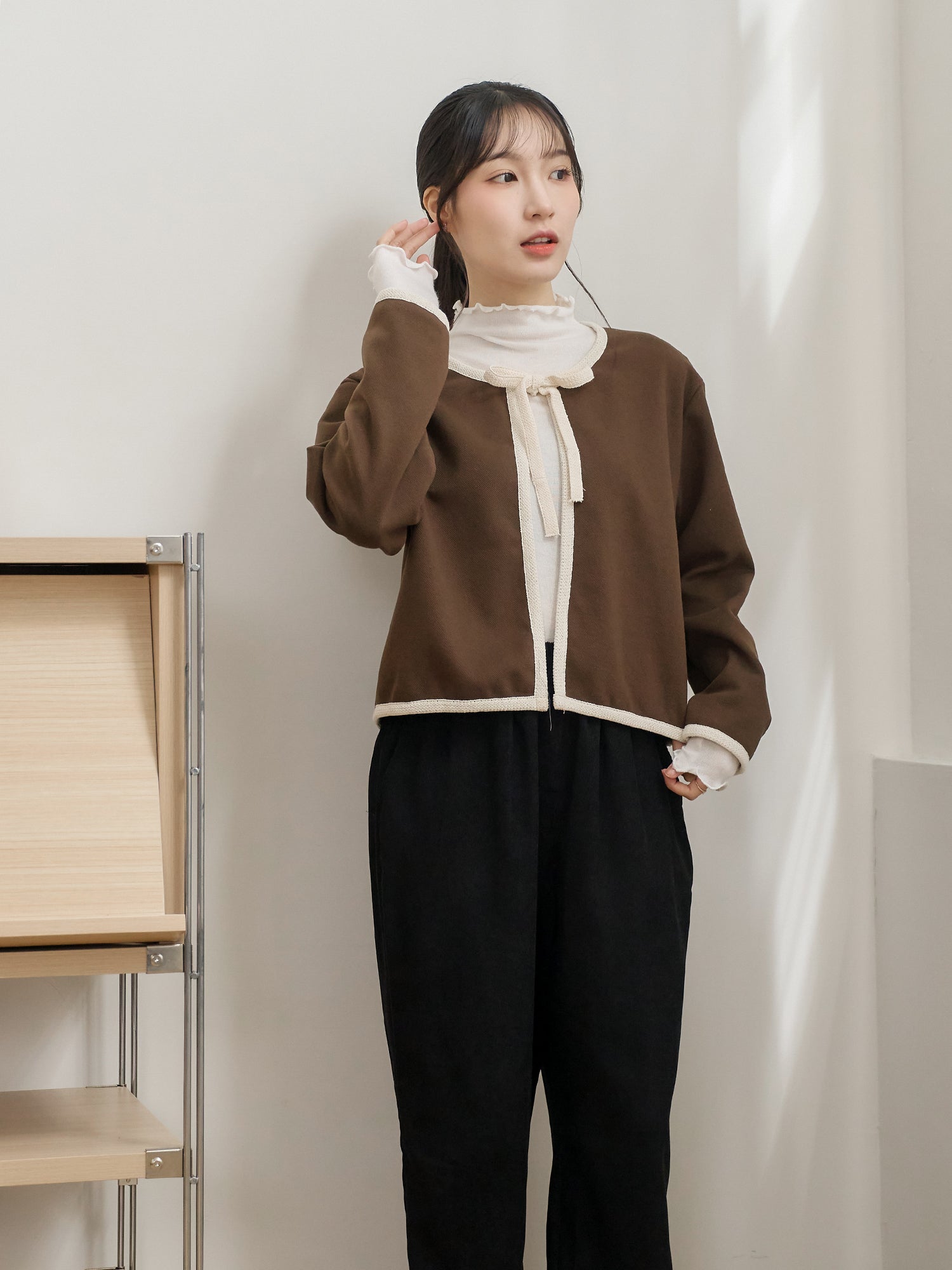 Premium Tie Front Coat