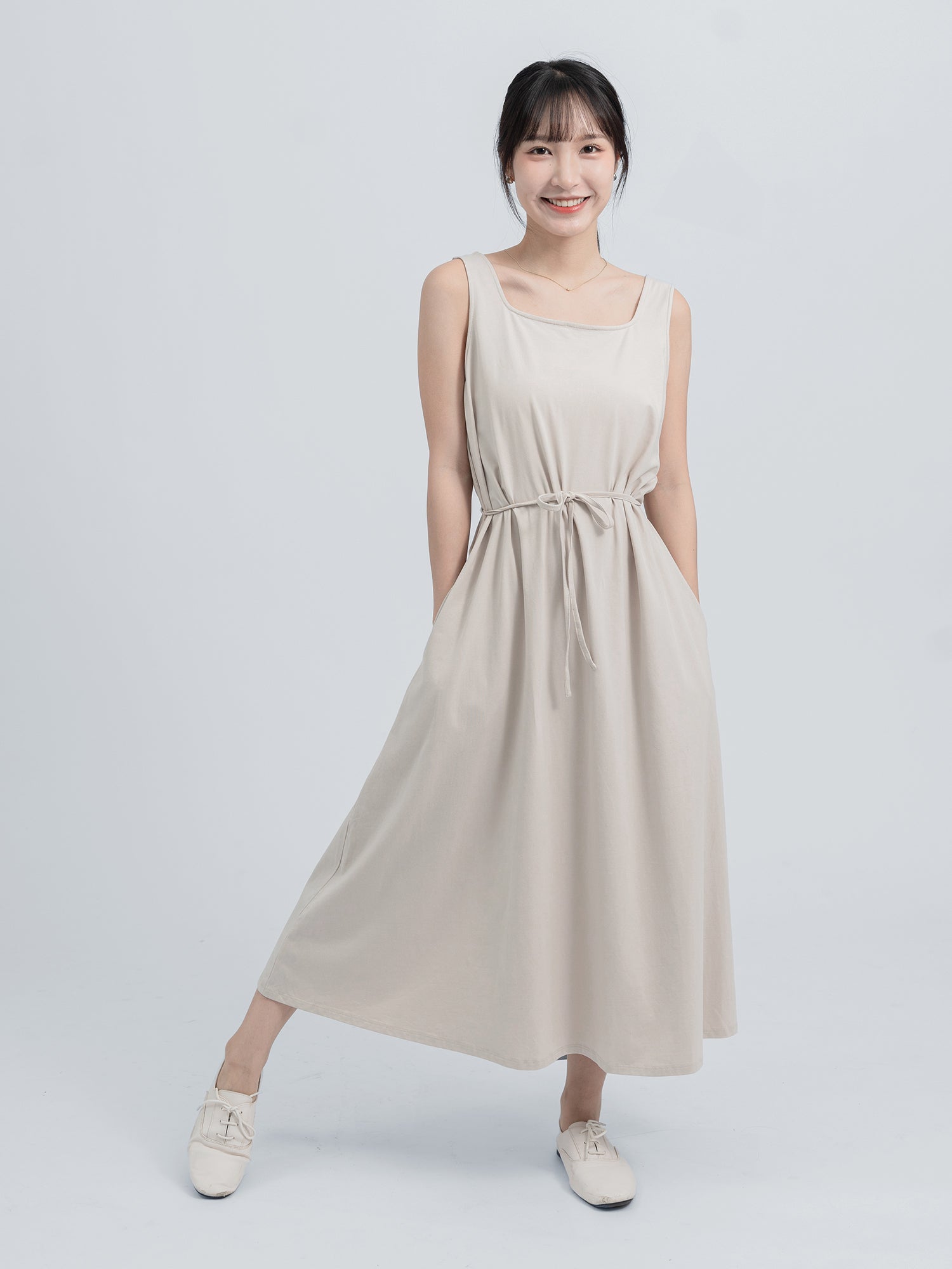 Isadora Sleeveless A-line Maxi Dress