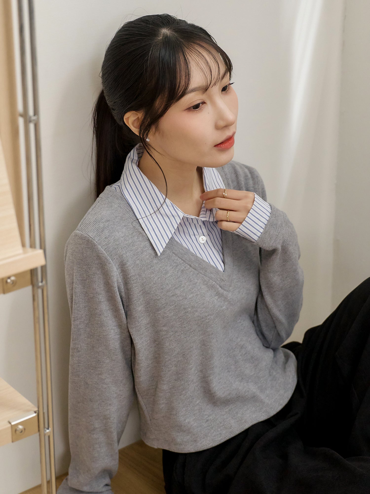 Cashmere Layered Shirt