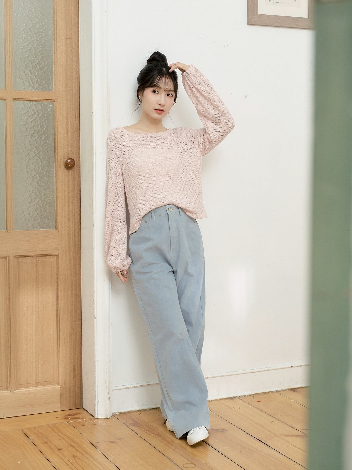 Sabrina Neck Crochet Top