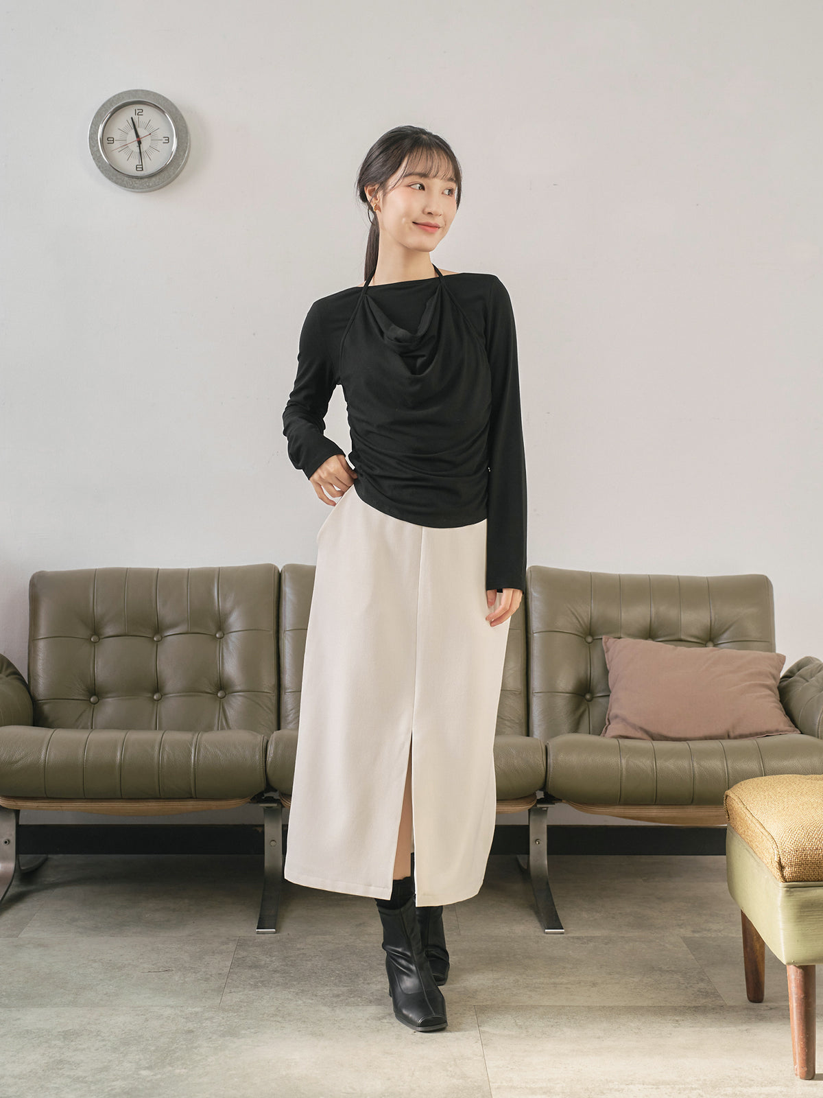 Layered Halter Neck Top