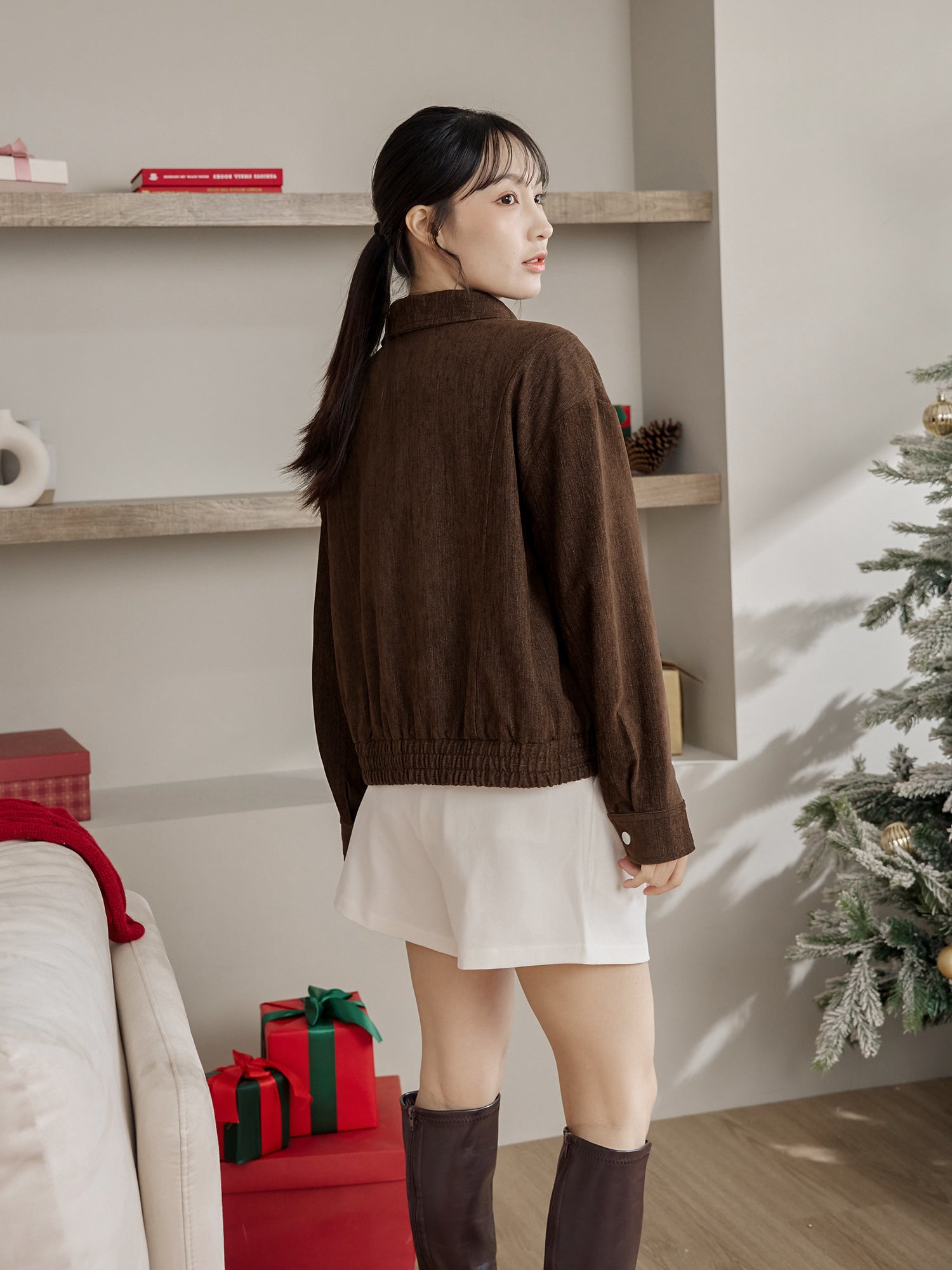 Collared Bomber Jacket