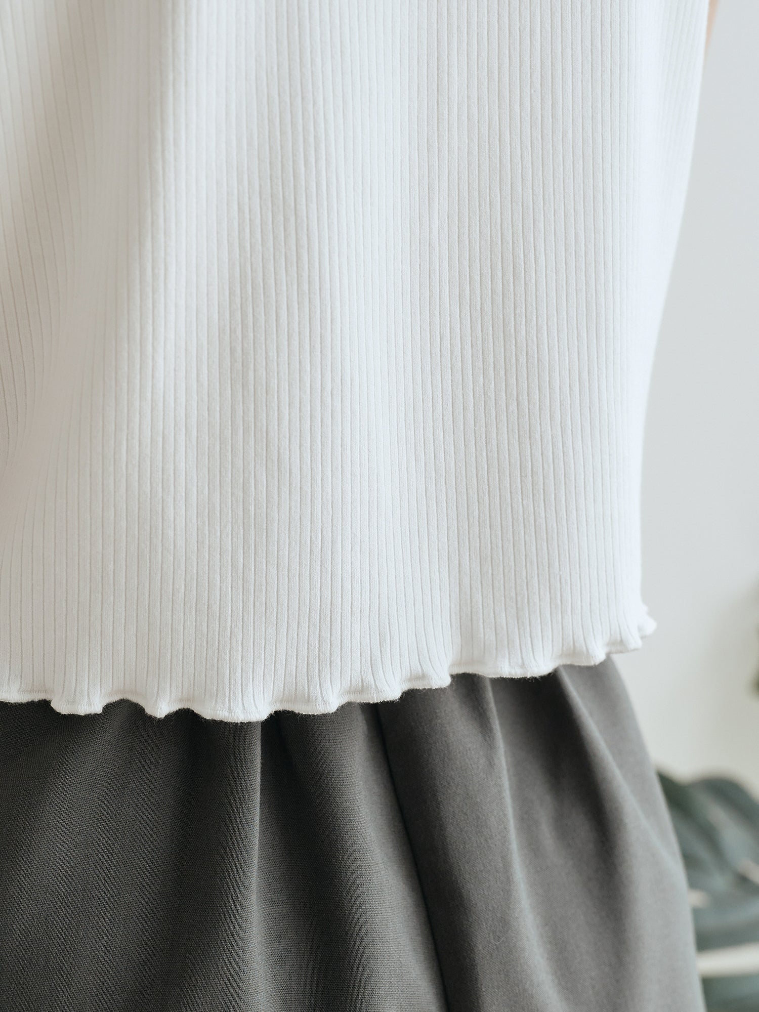Open Collar Lace Up Top
